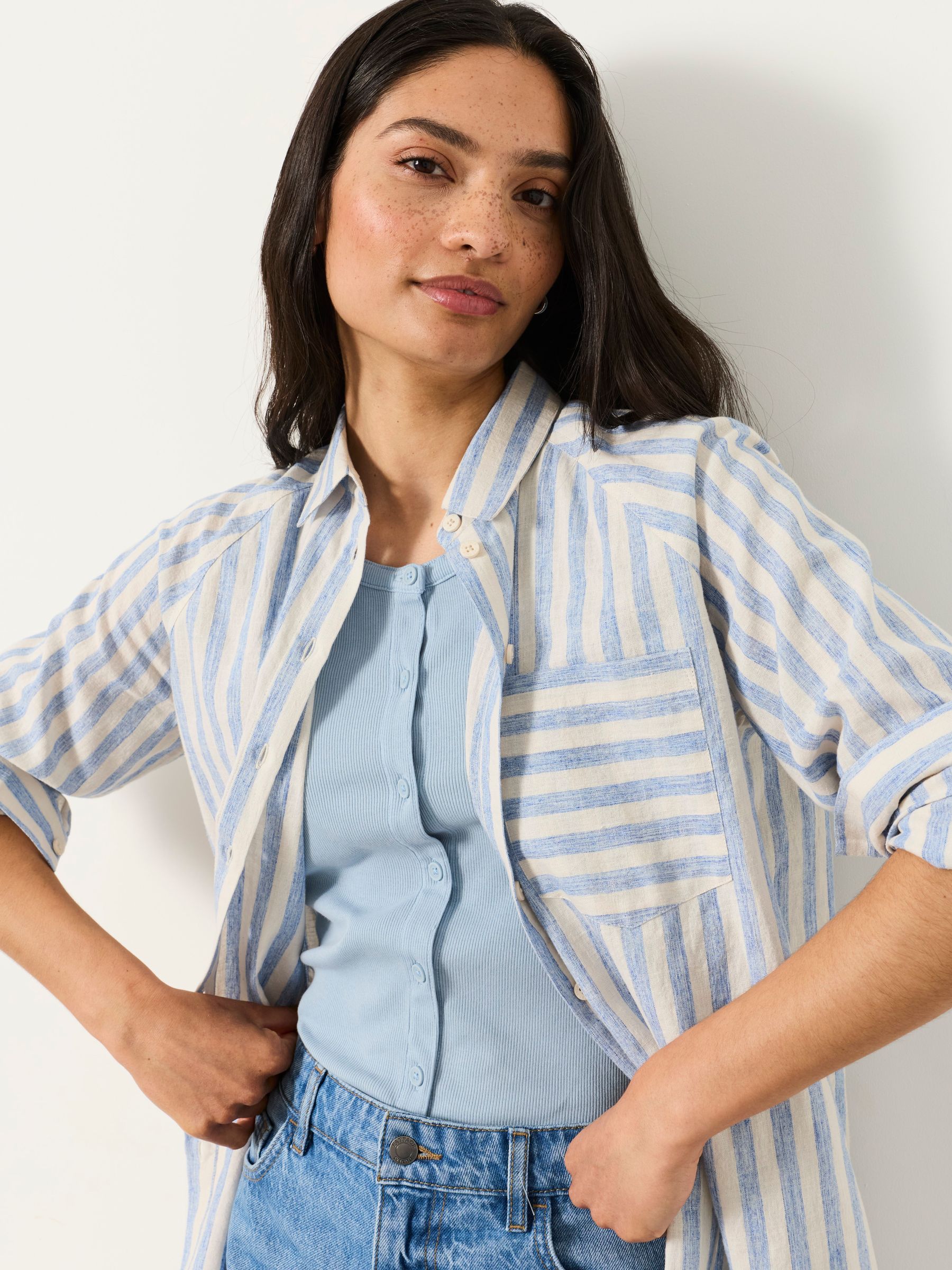 Bessie Blue Stripe Shirt - Image 4 of 5