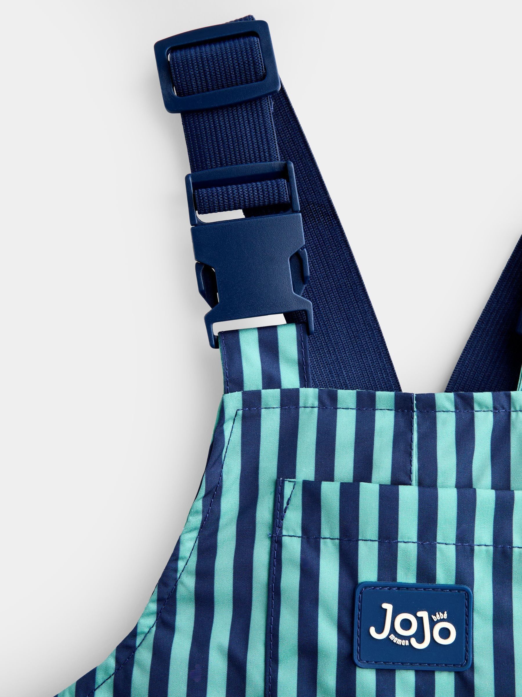 Green Stripe Pack-Away Waterproof Dungarees - Image 5 of 6