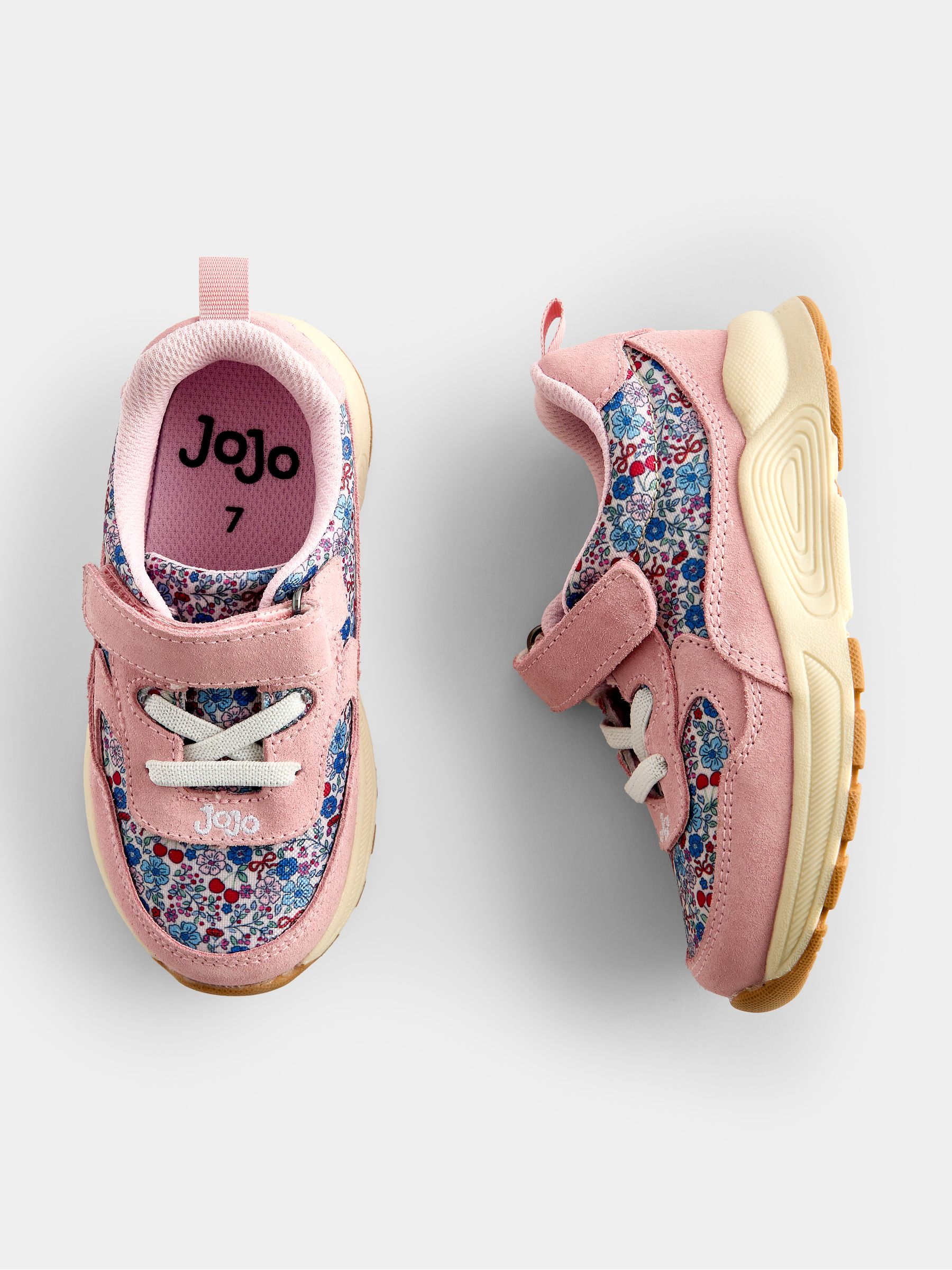 Pink Floral Riptape Trainers - Image 4 of 4