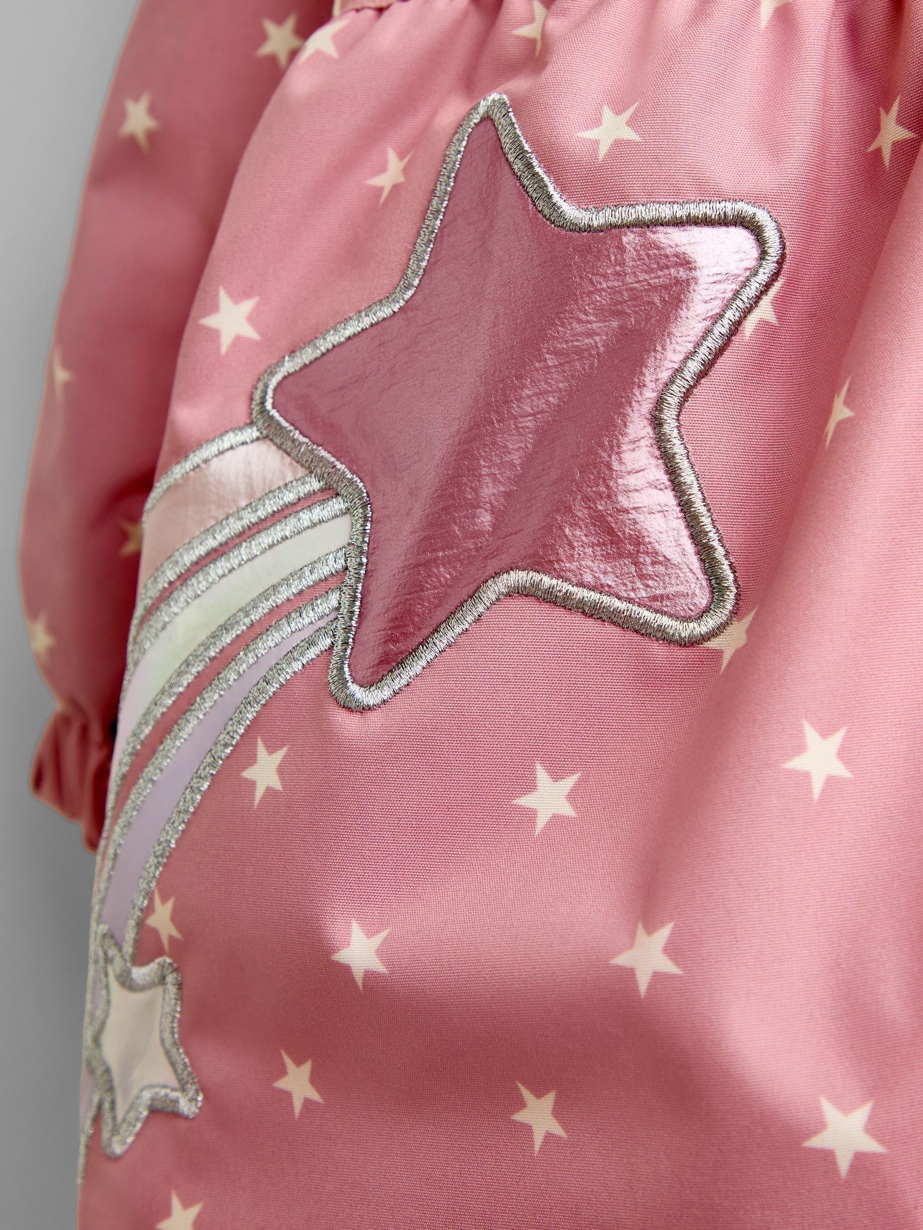 Pink Unicorn Peplum Puffer Jacket - Image 7 of 8