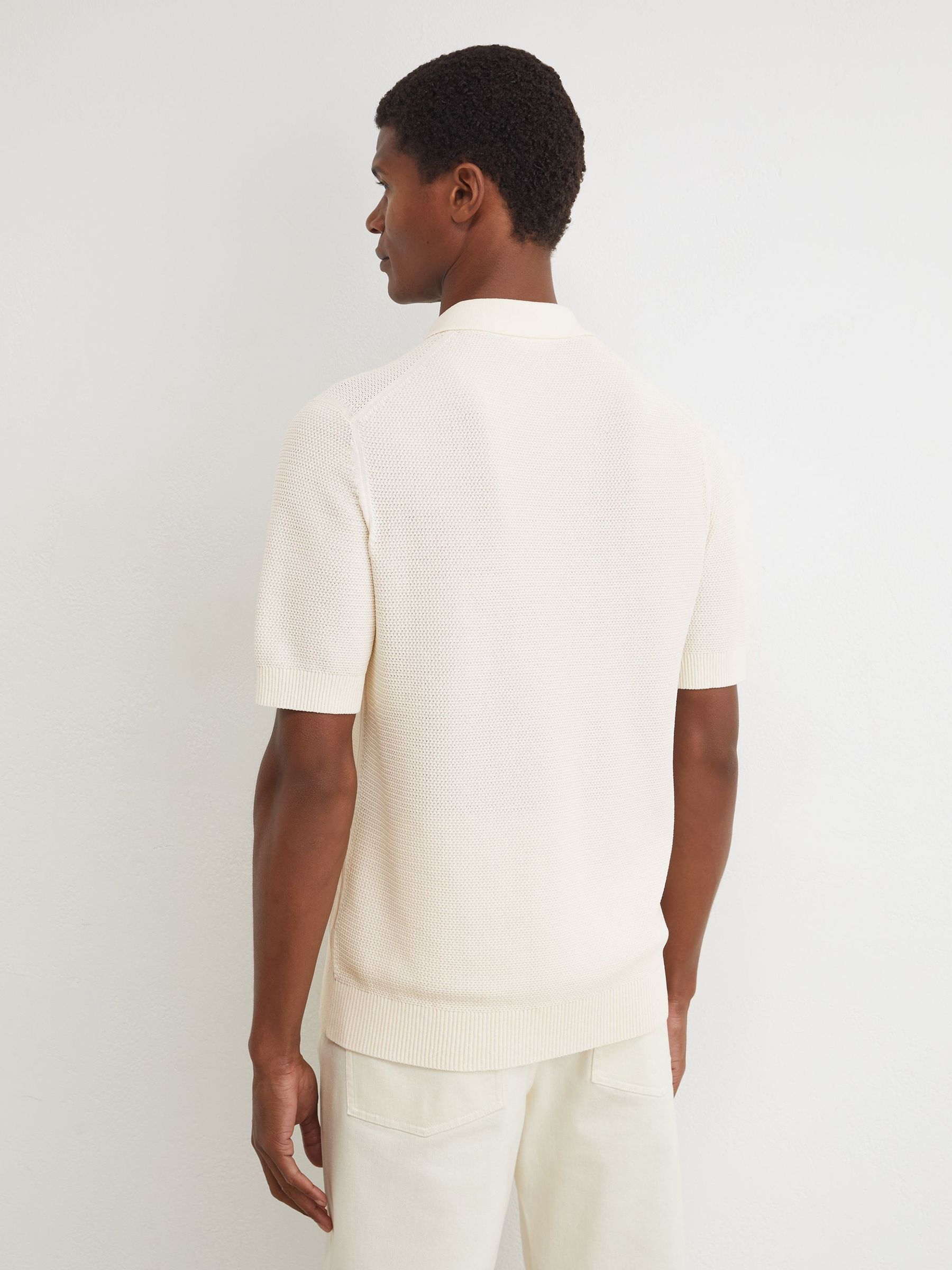 Polo Shirt in Ecru - Image 5 of 6