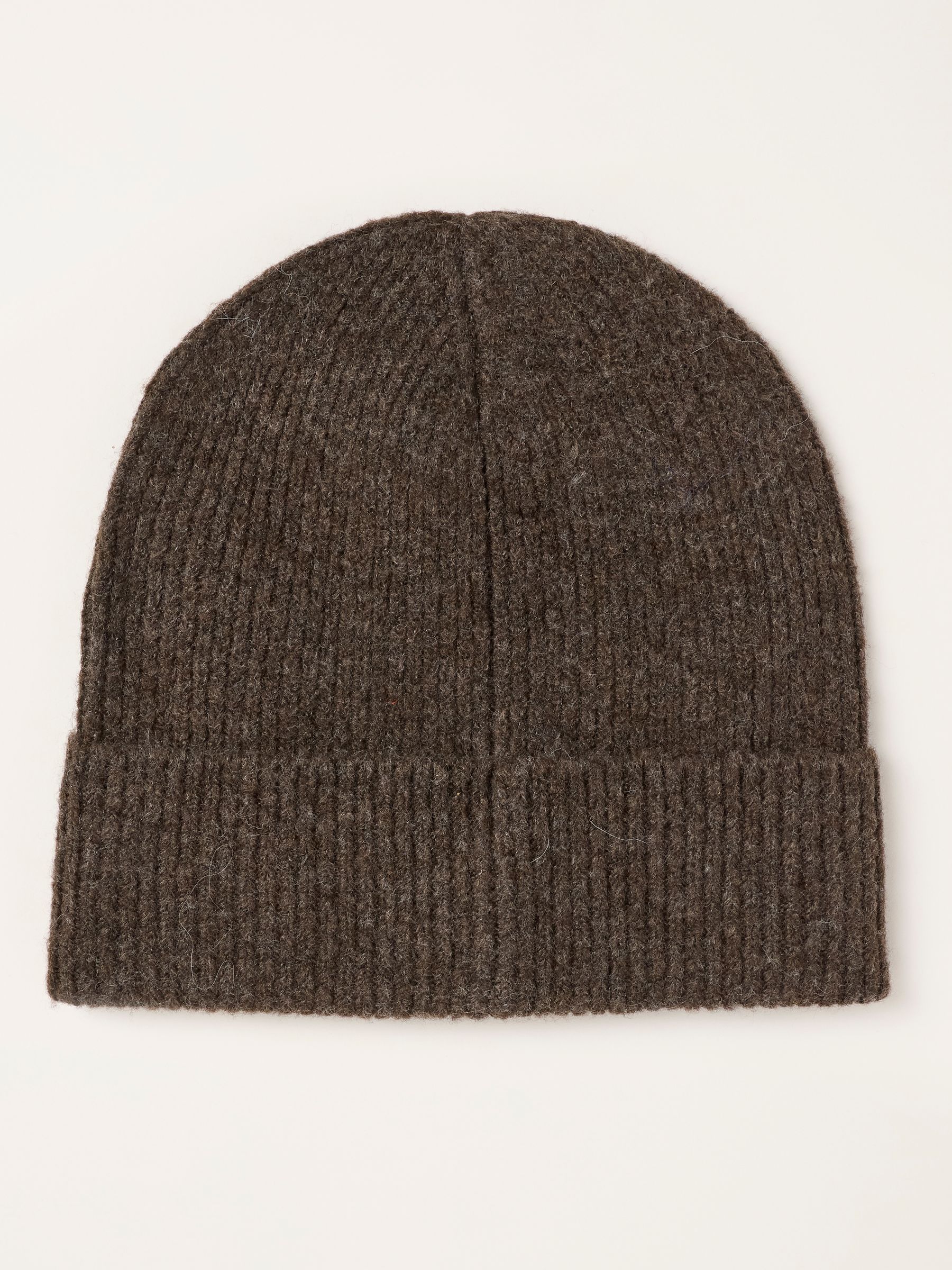 Brown Flower Embroidered Beanie - Image 2 of 3