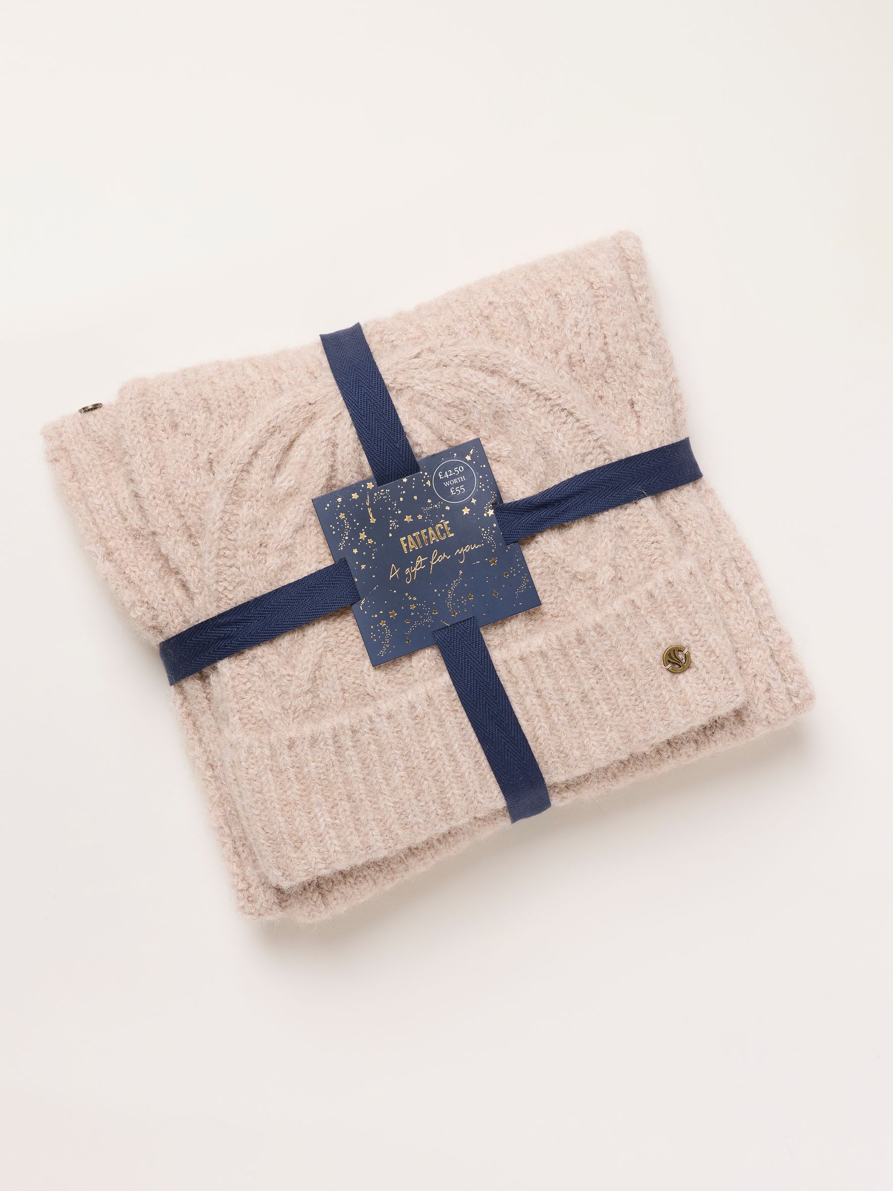 Oatmeal Scarf and Beanie Gift Set - Image 1 of 3