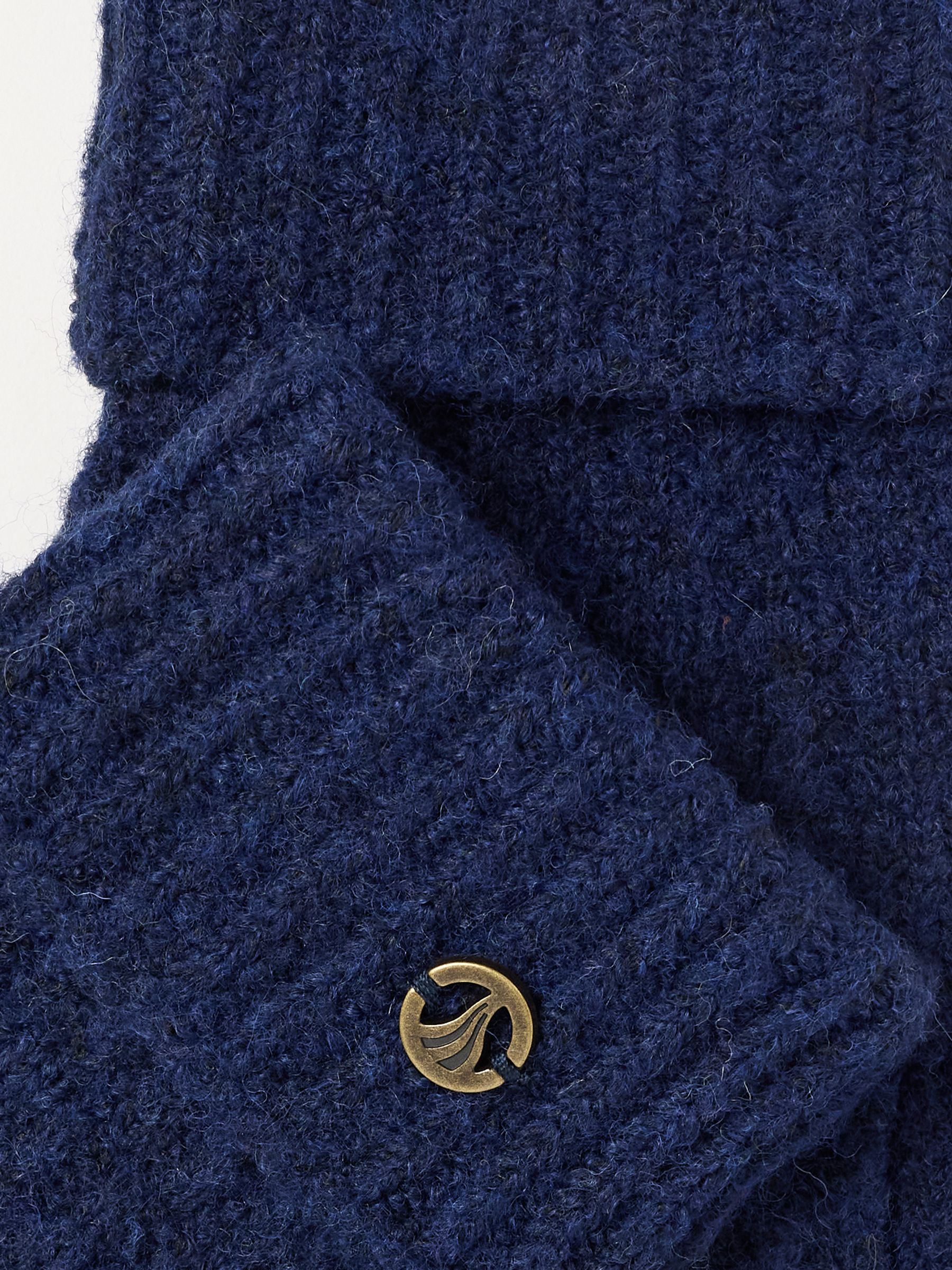 Navy Pointelle Knit Gloves - Image 3 of 3