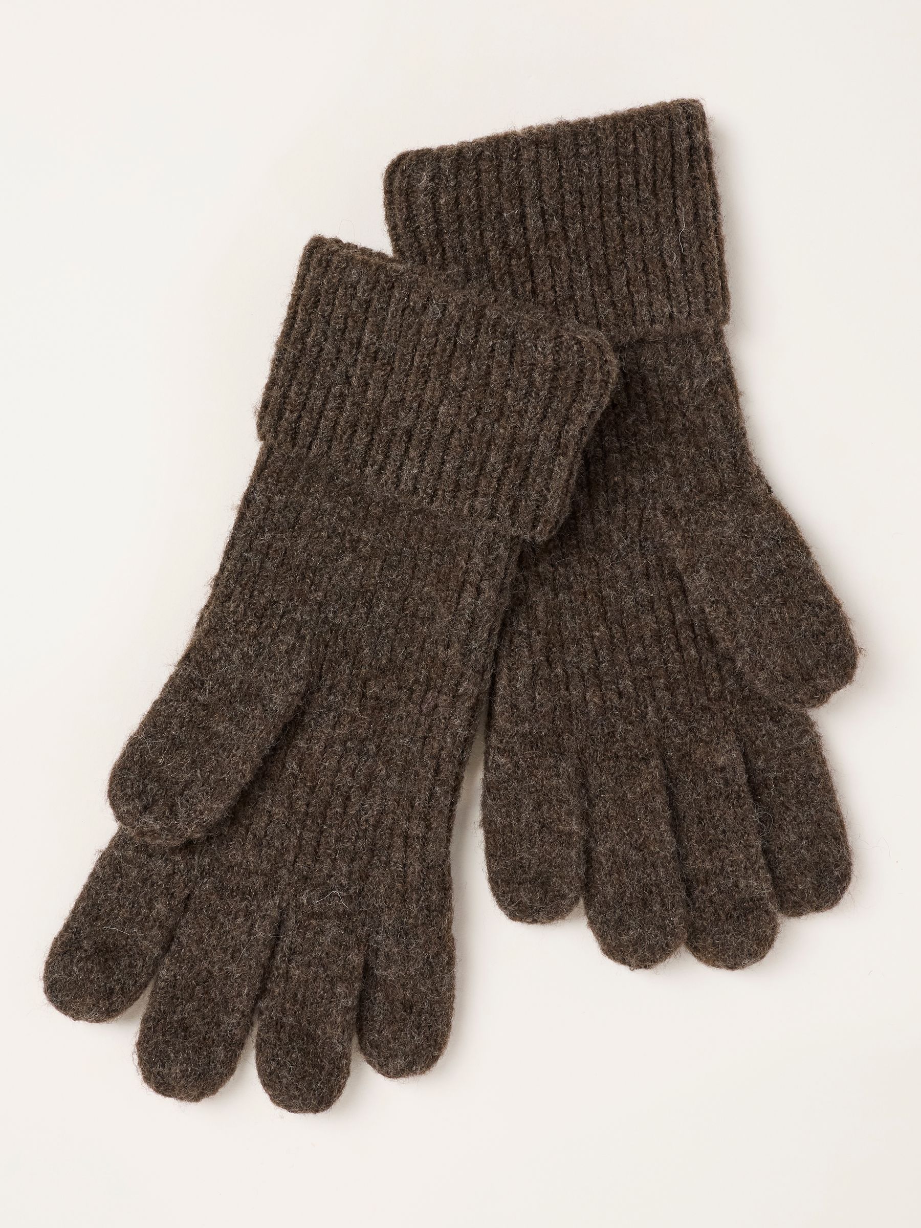 Brown Floral Embroidered Gloves - Image 2 of 3