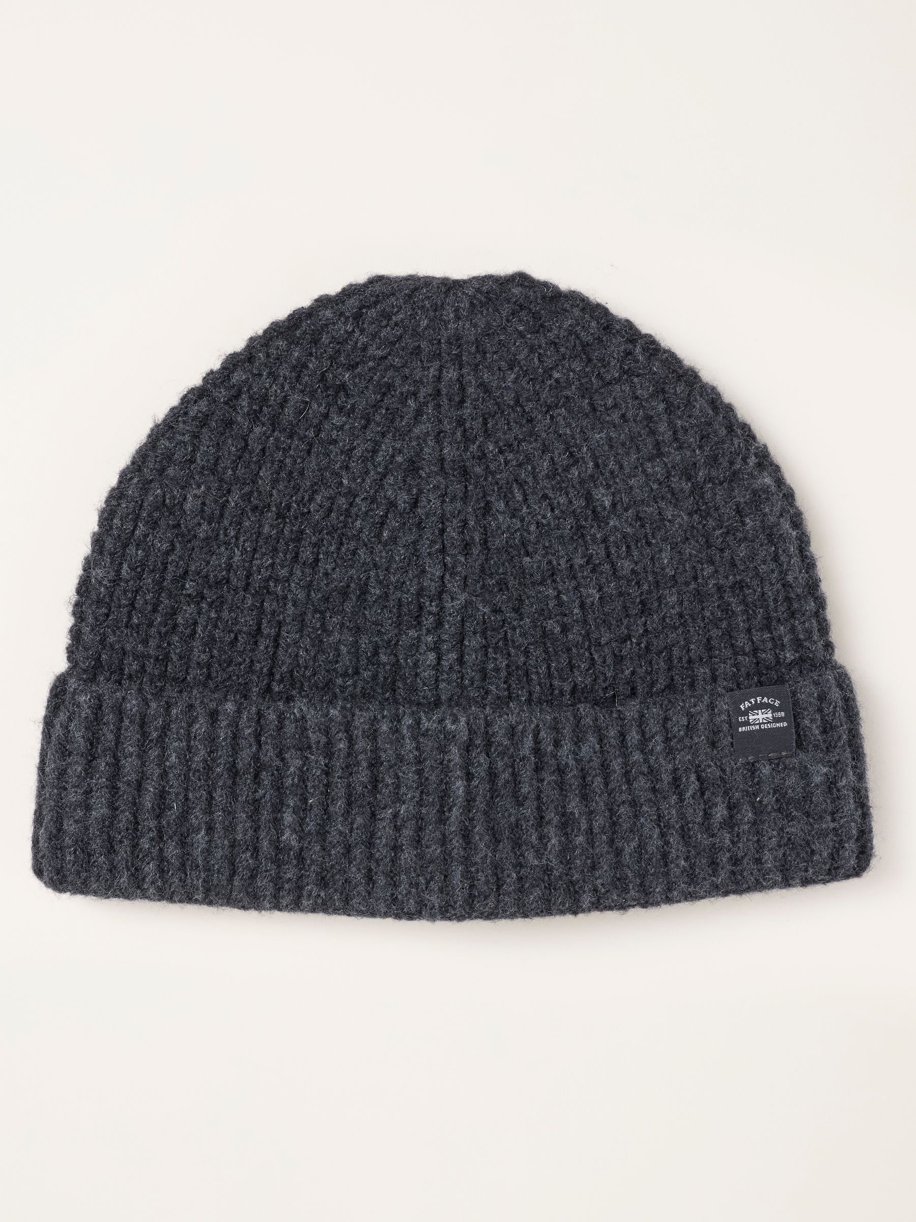 Charcoal Grey Fisherman Waffle Beanie - Image 1 of 3