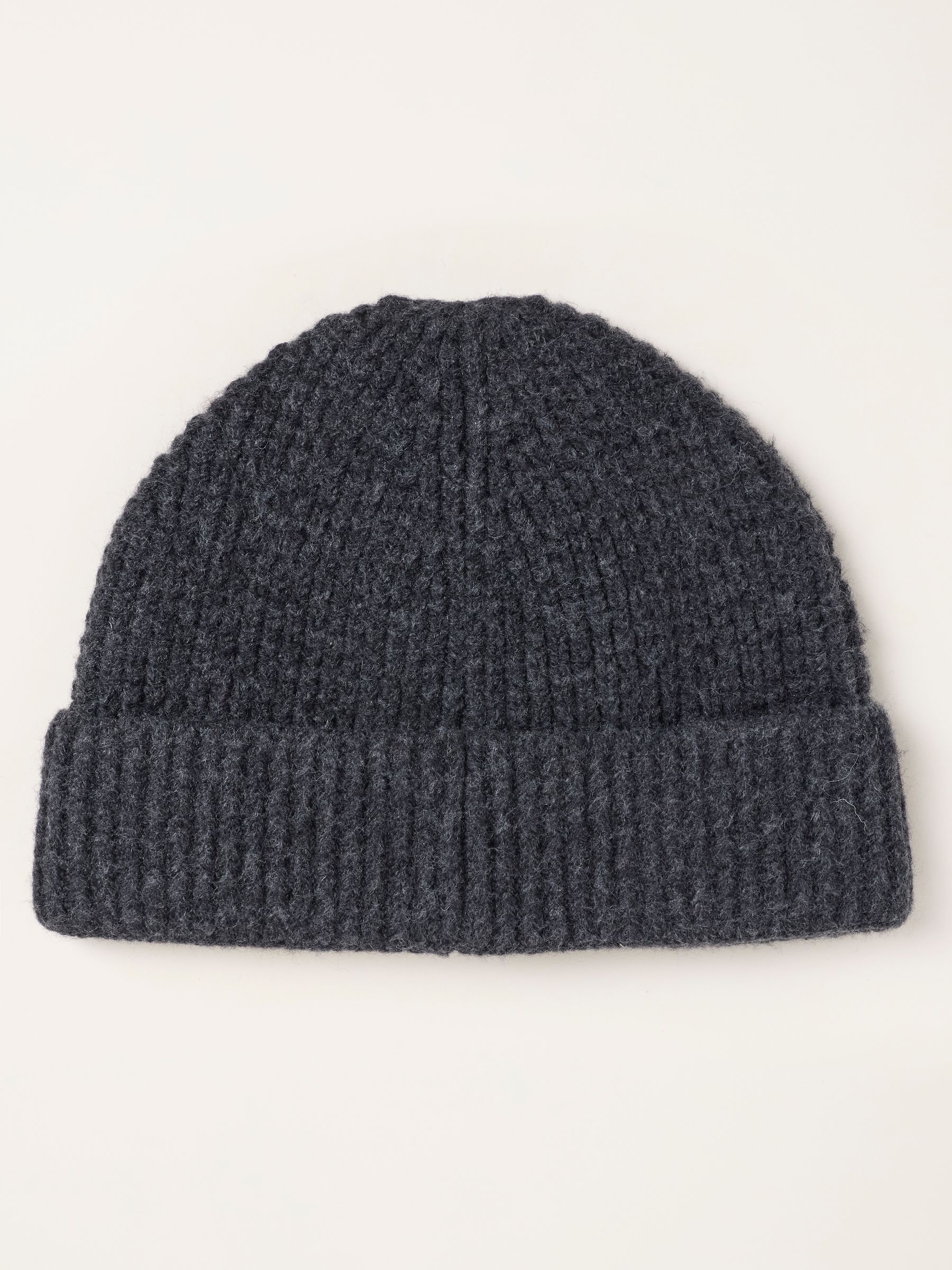 Charcoal Grey Fisherman Waffle Beanie - Image 2 of 3