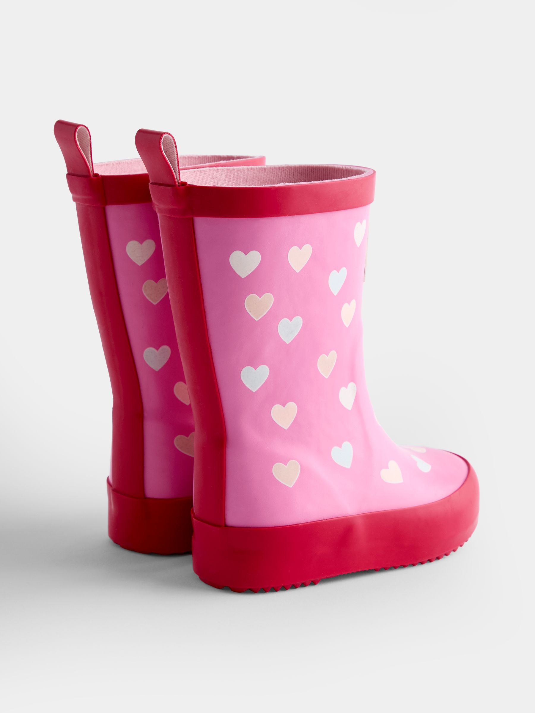 Pink Heart Colour Change Wellies - Image 2 of 5