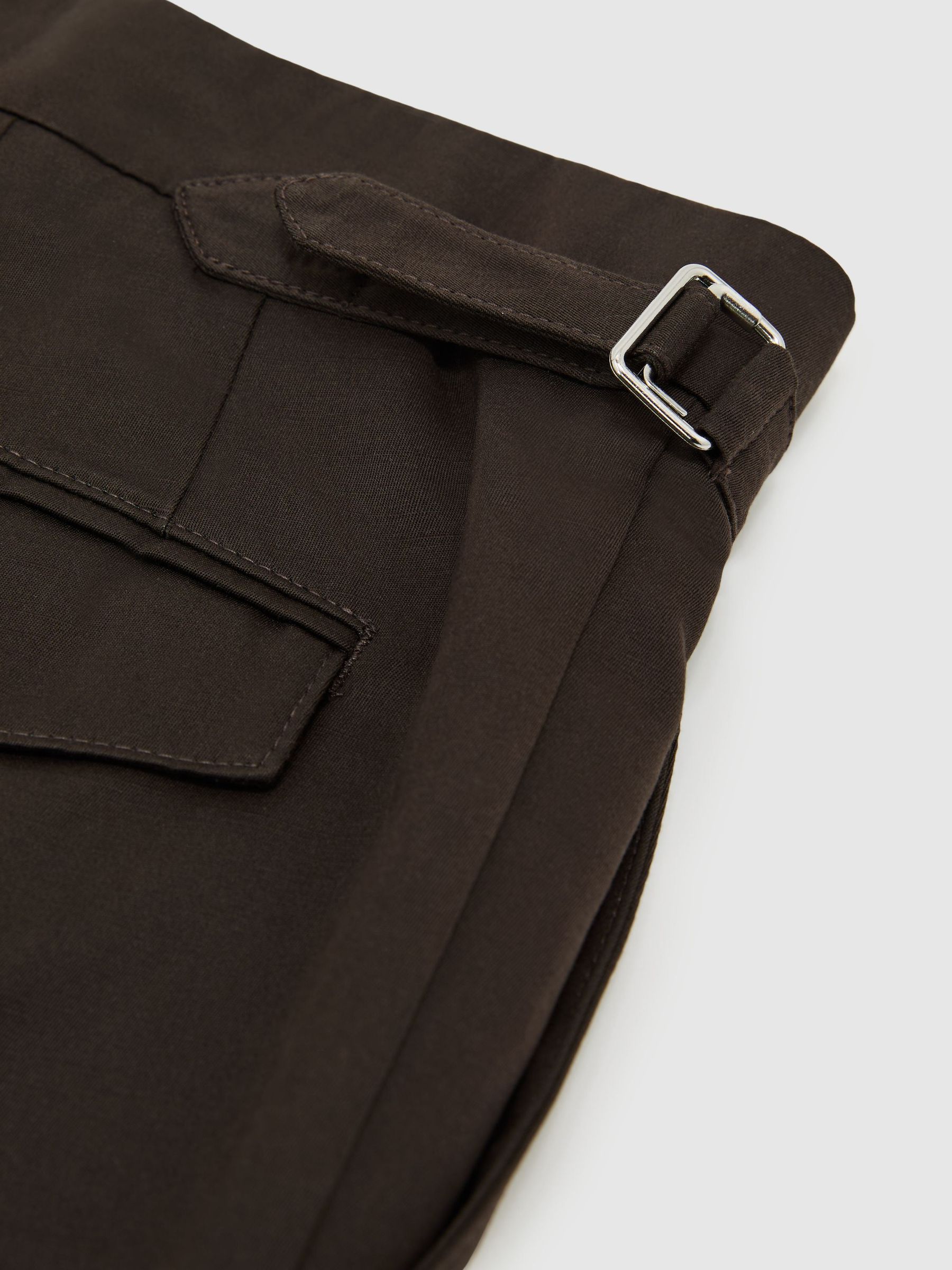 Atelier Cotton-Blend Classic-Fit Trousers in Brown - Image 8 of 8