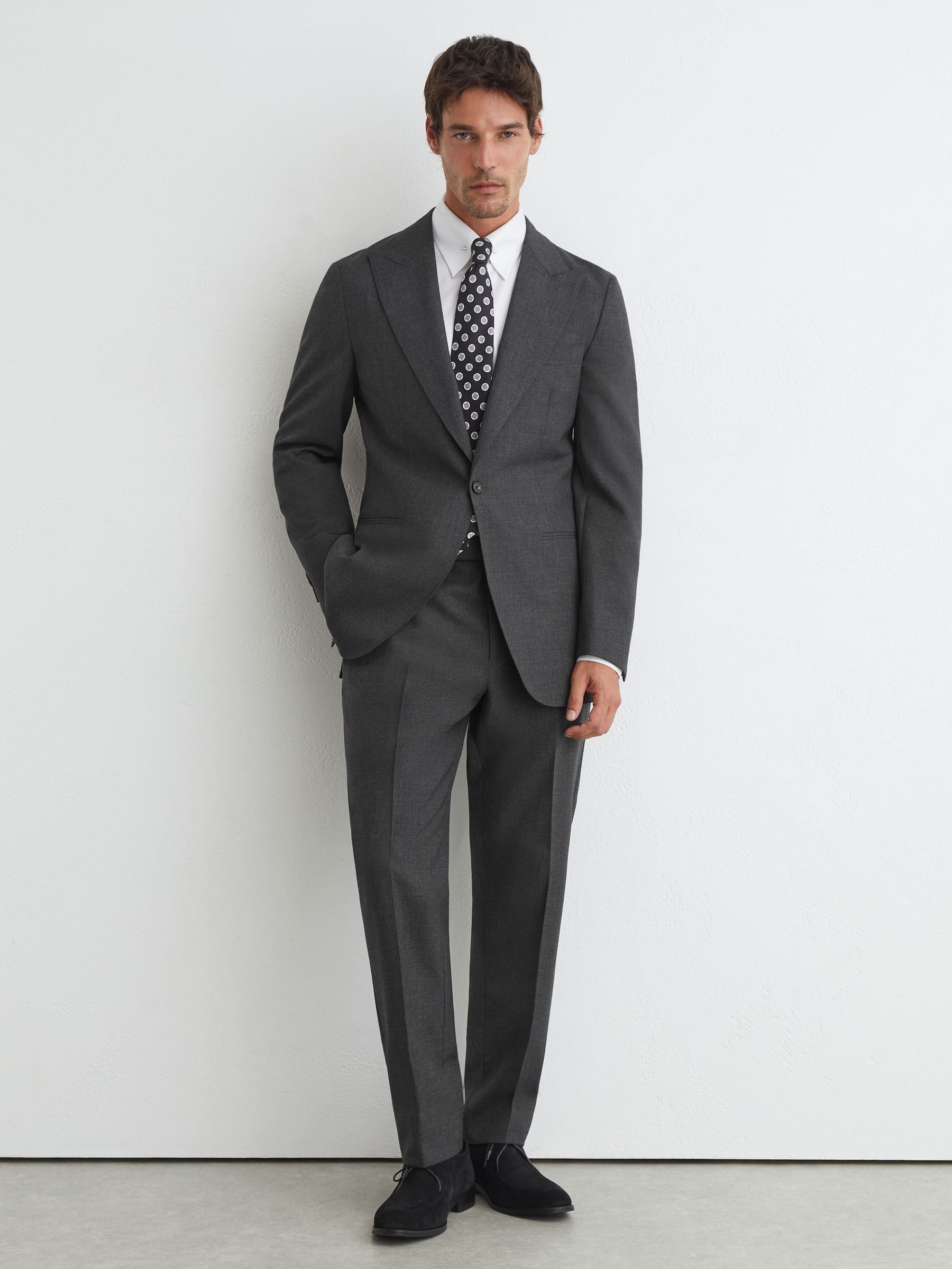 Suit Jacket in Charcoal Grey - Image 4 of 7