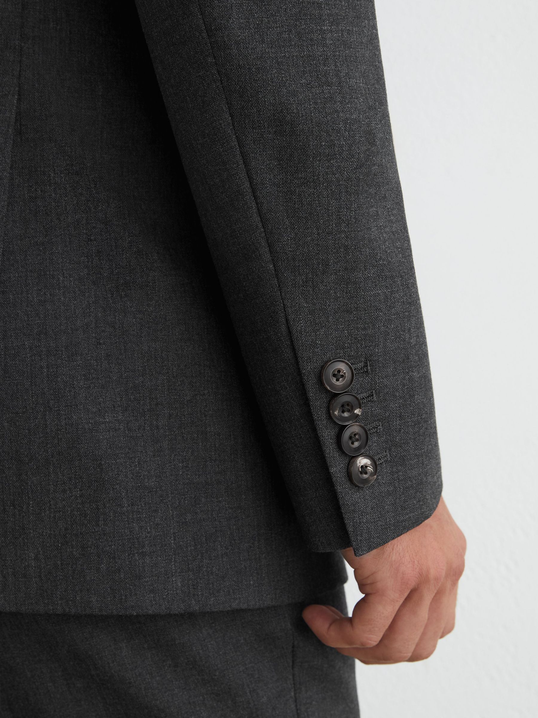 Suit Jacket in Charcoal Grey - Image 6 of 7