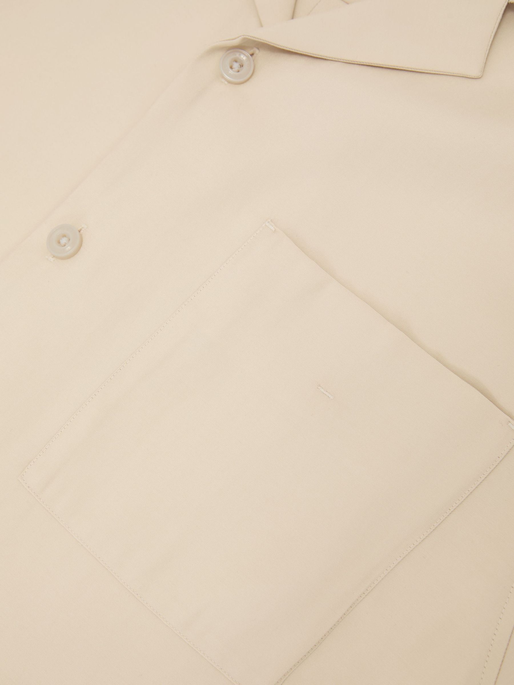 Modal-Blend Relaxed Cuban-Collar Shirt in Stone - Image 6 of 6
