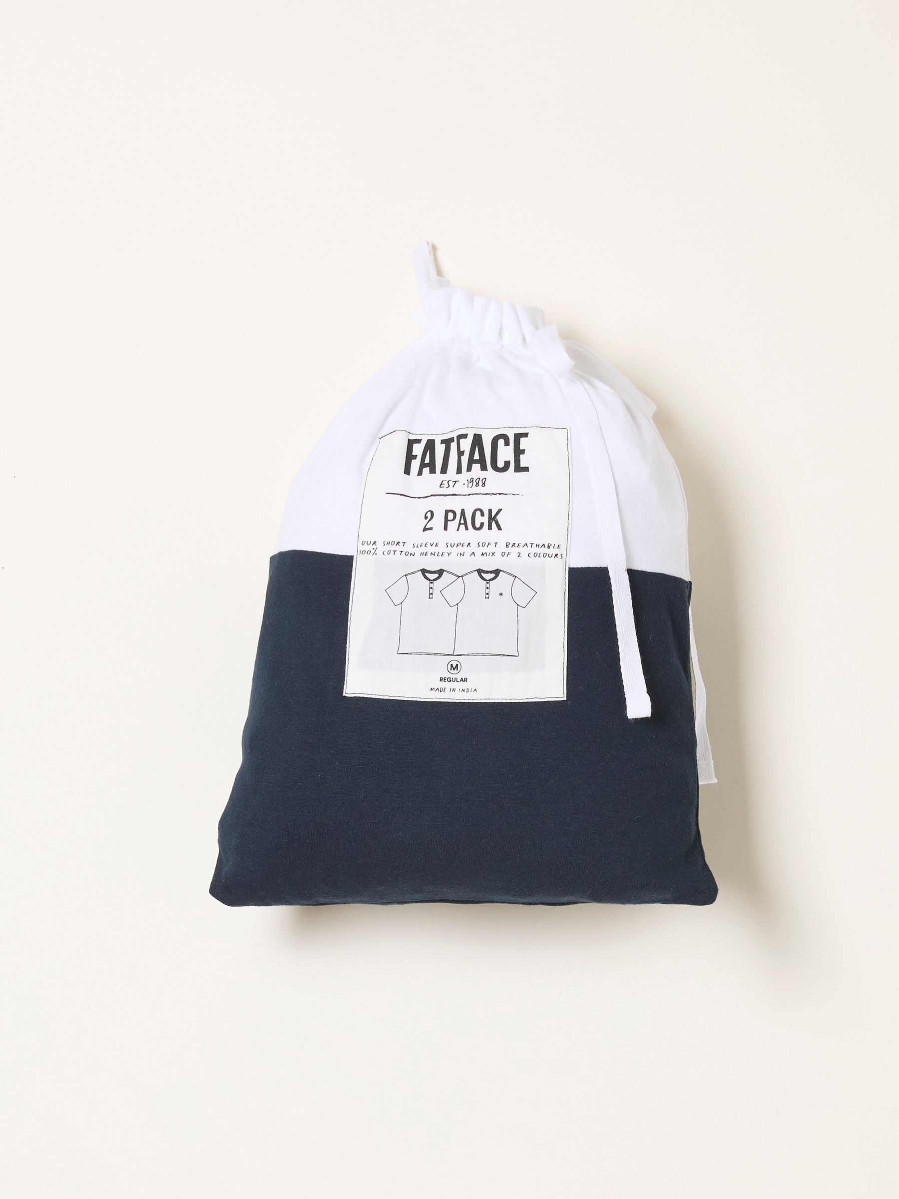 White 2 Pack Short Sleeve Henley - Image 8 of 8