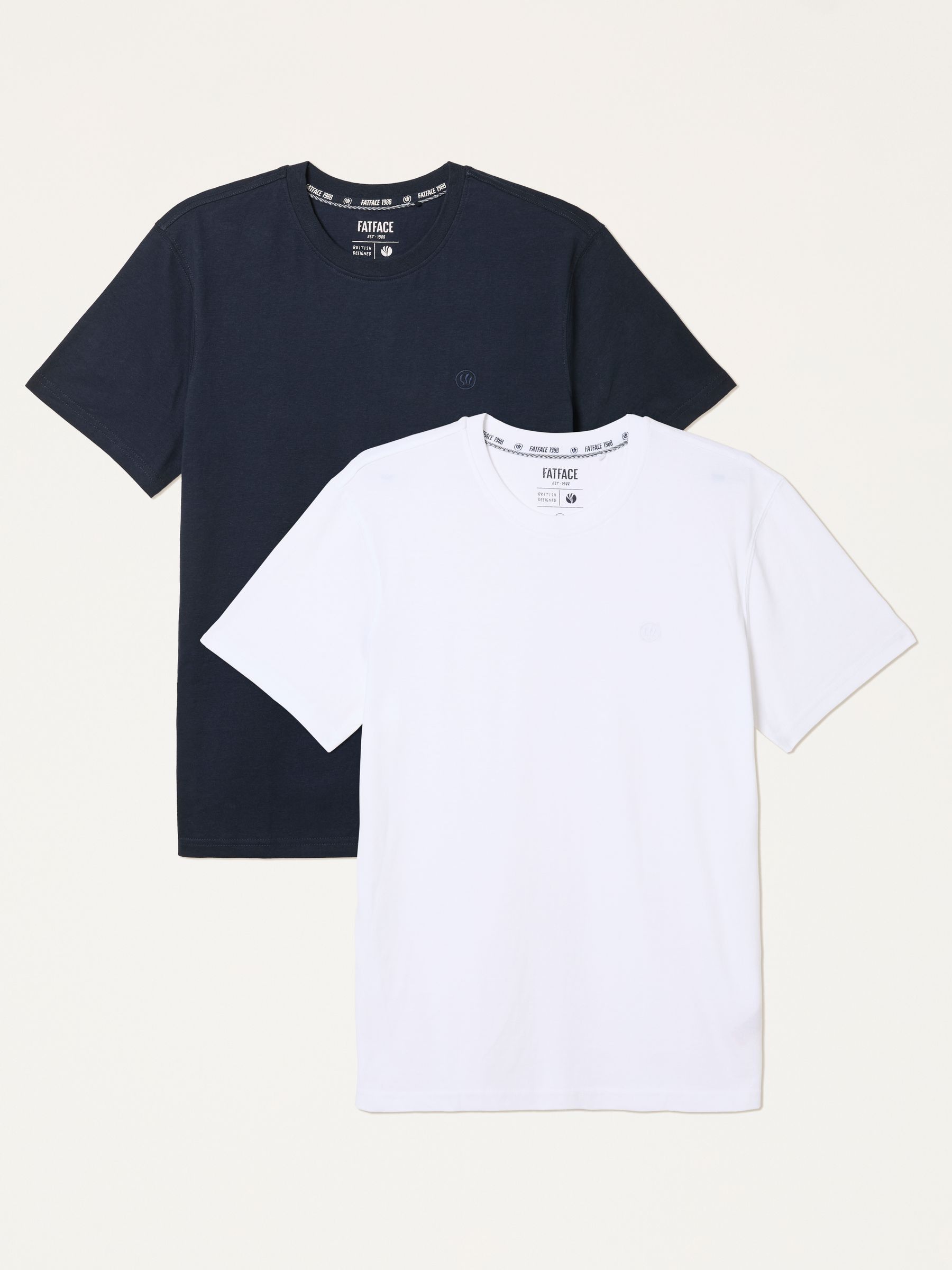 2 Pack Short Sleeve T-Shirts in White - Image 1 of 7 2 Pack Short Sleeve T-Shirts in White - Image 1 of 7