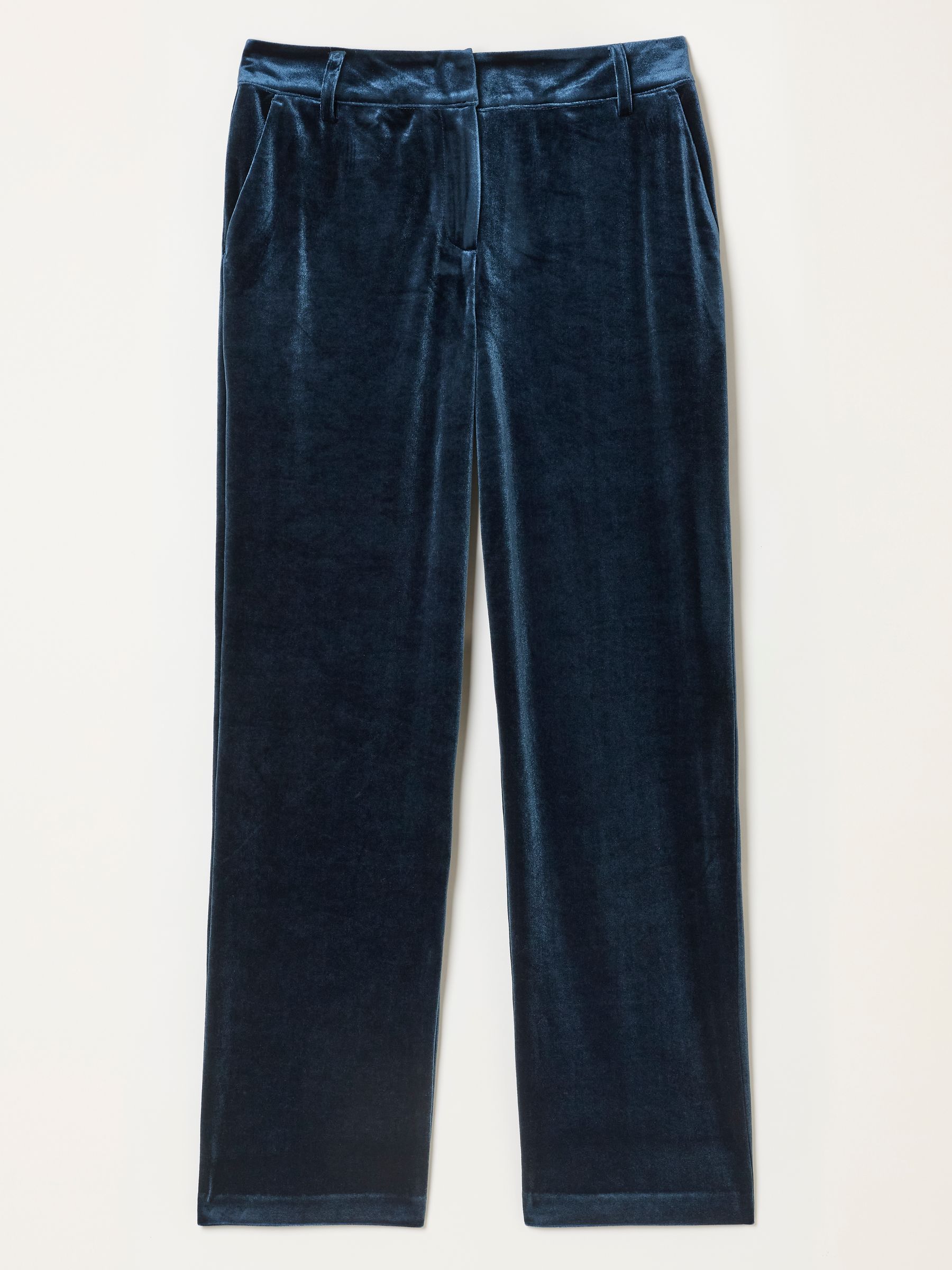Tilly Blue Tapered Velvet Trousers - Image 6 of 6