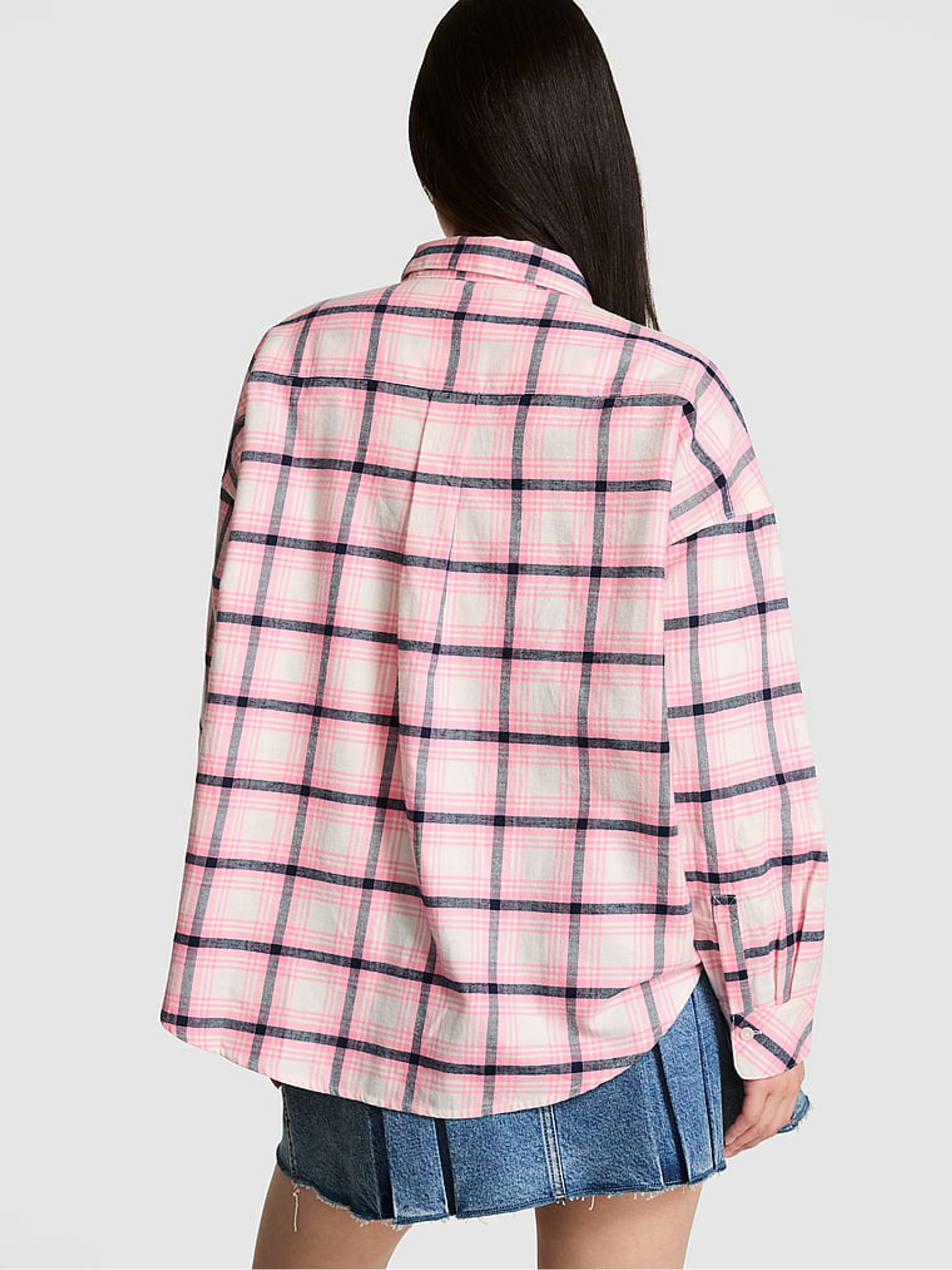 Pink Tartan Flannel Pyjama Top - Image 2 of 2