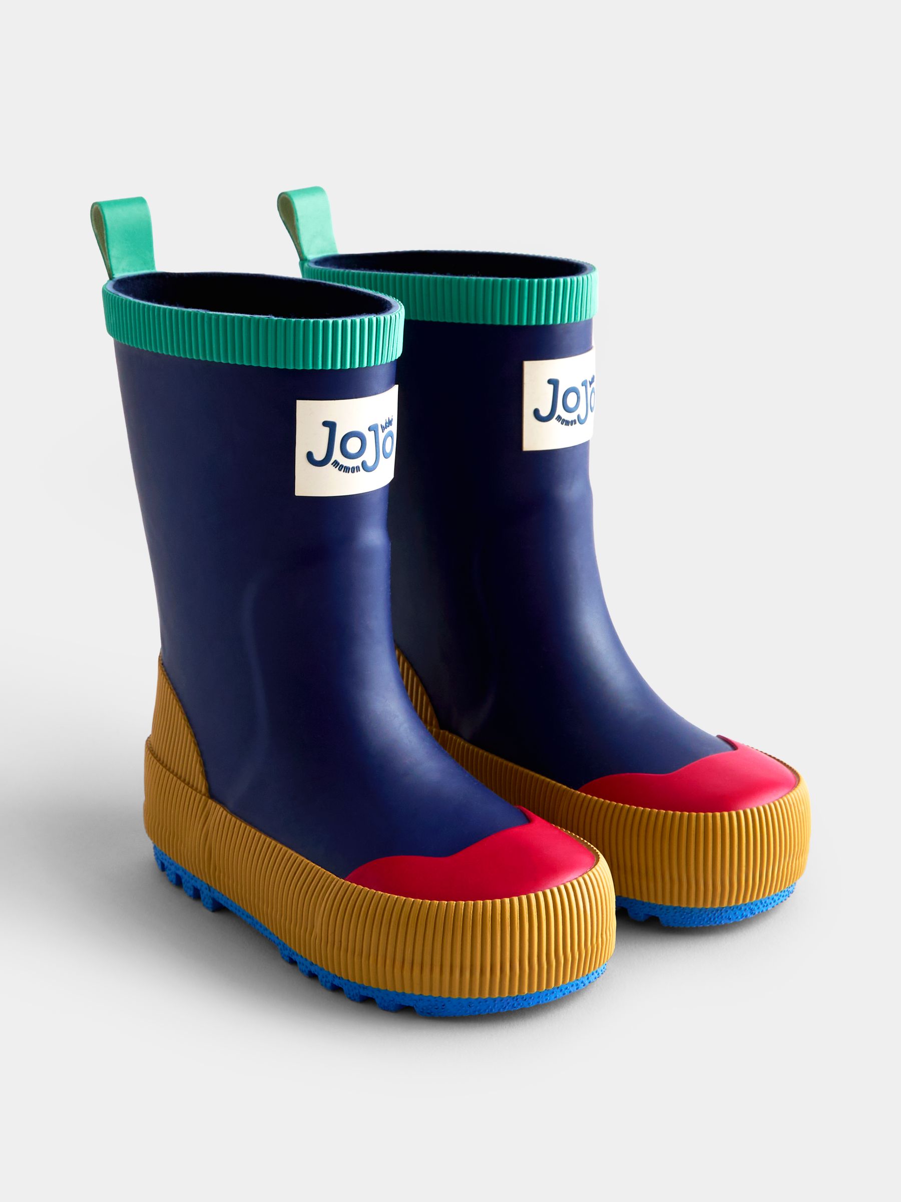 Blue Colourblock Wellies - Image 1 of 4