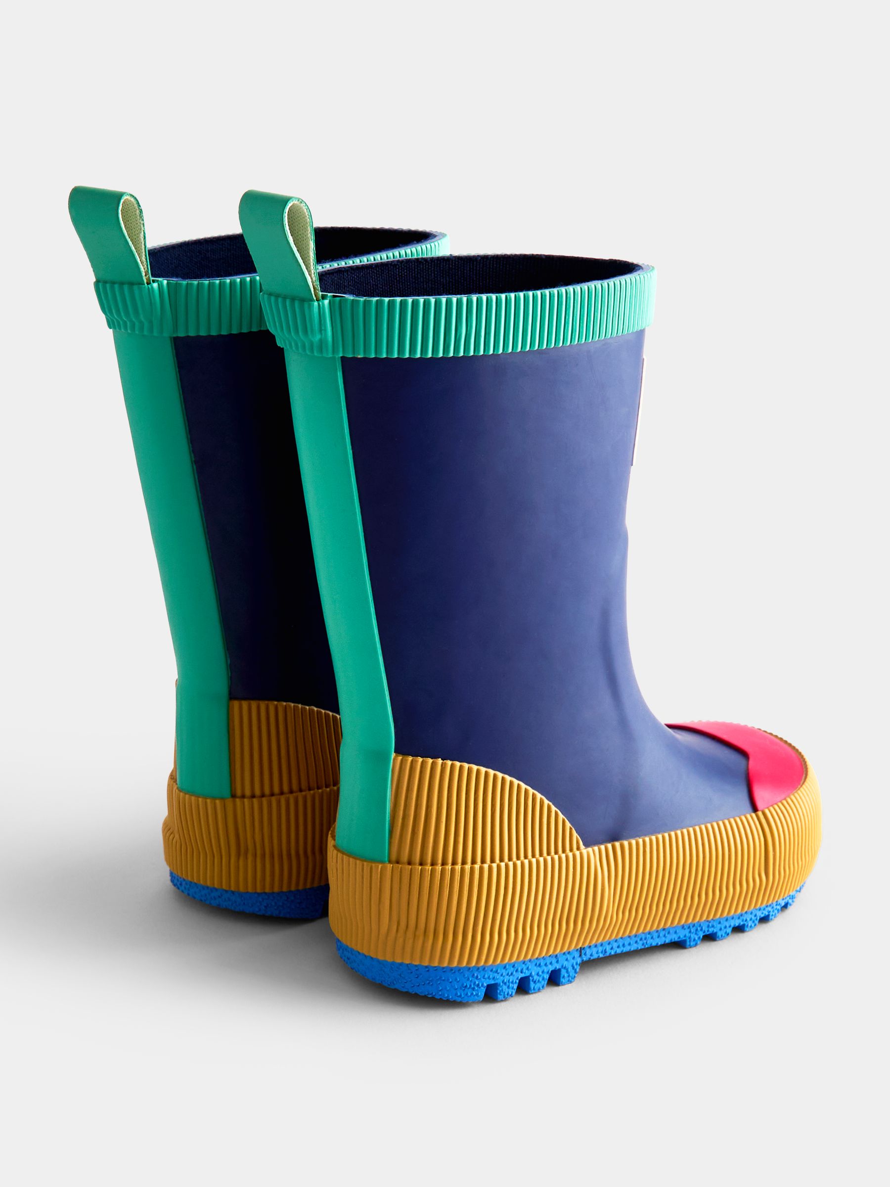 Blue Colourblock Wellies - Image 2 of 4