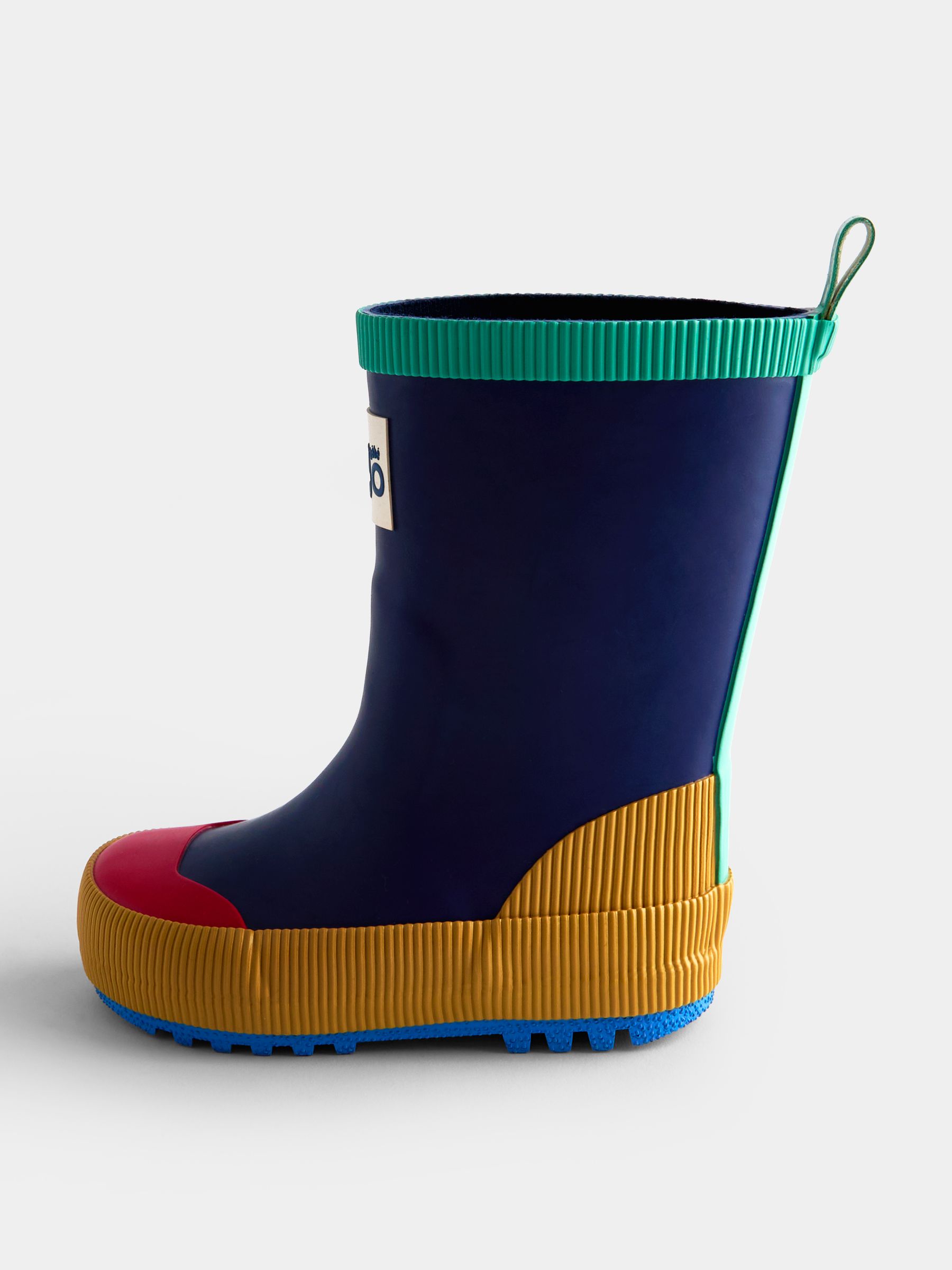 Blue Colourblock Wellies - Image 3 of 4