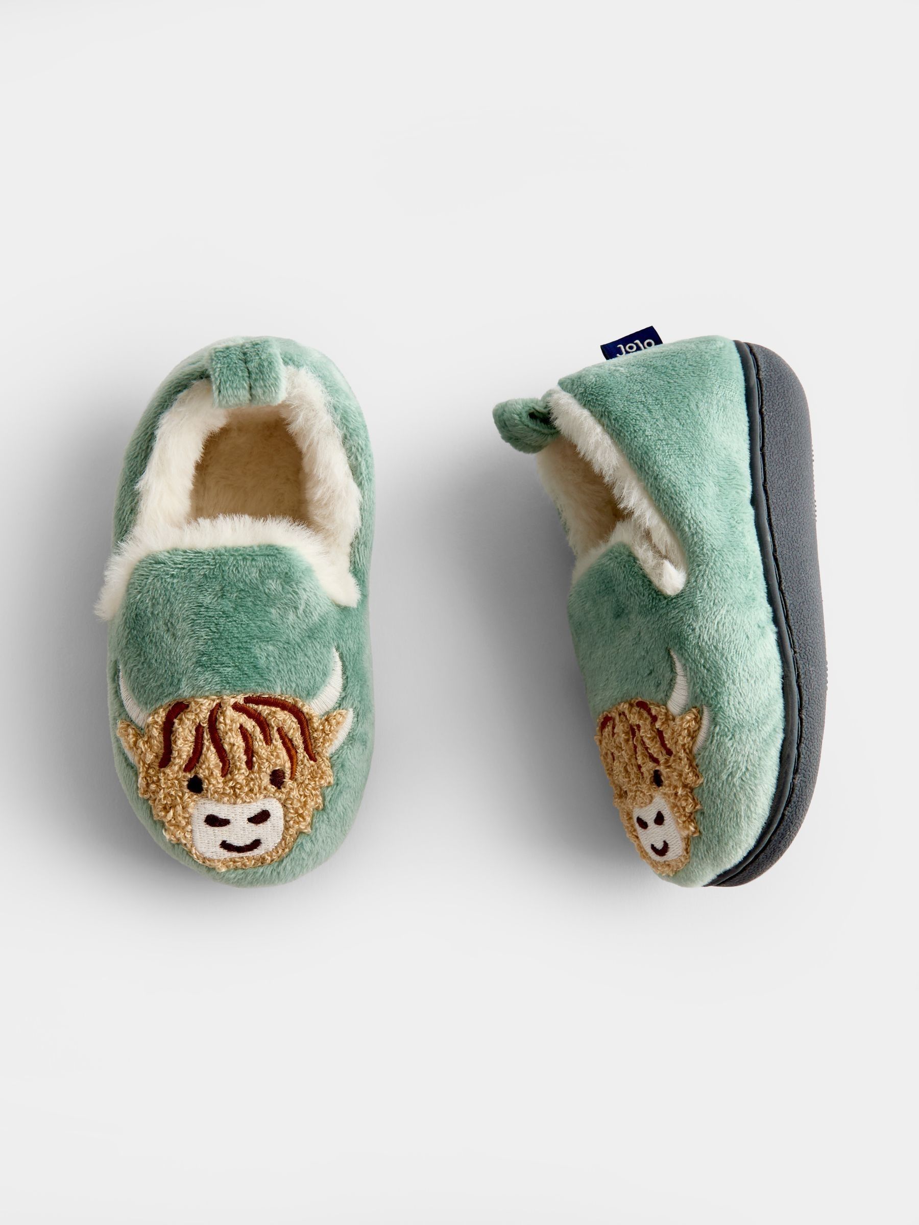 Green Highland Cow Slipper Shoe - Image 3 of 4