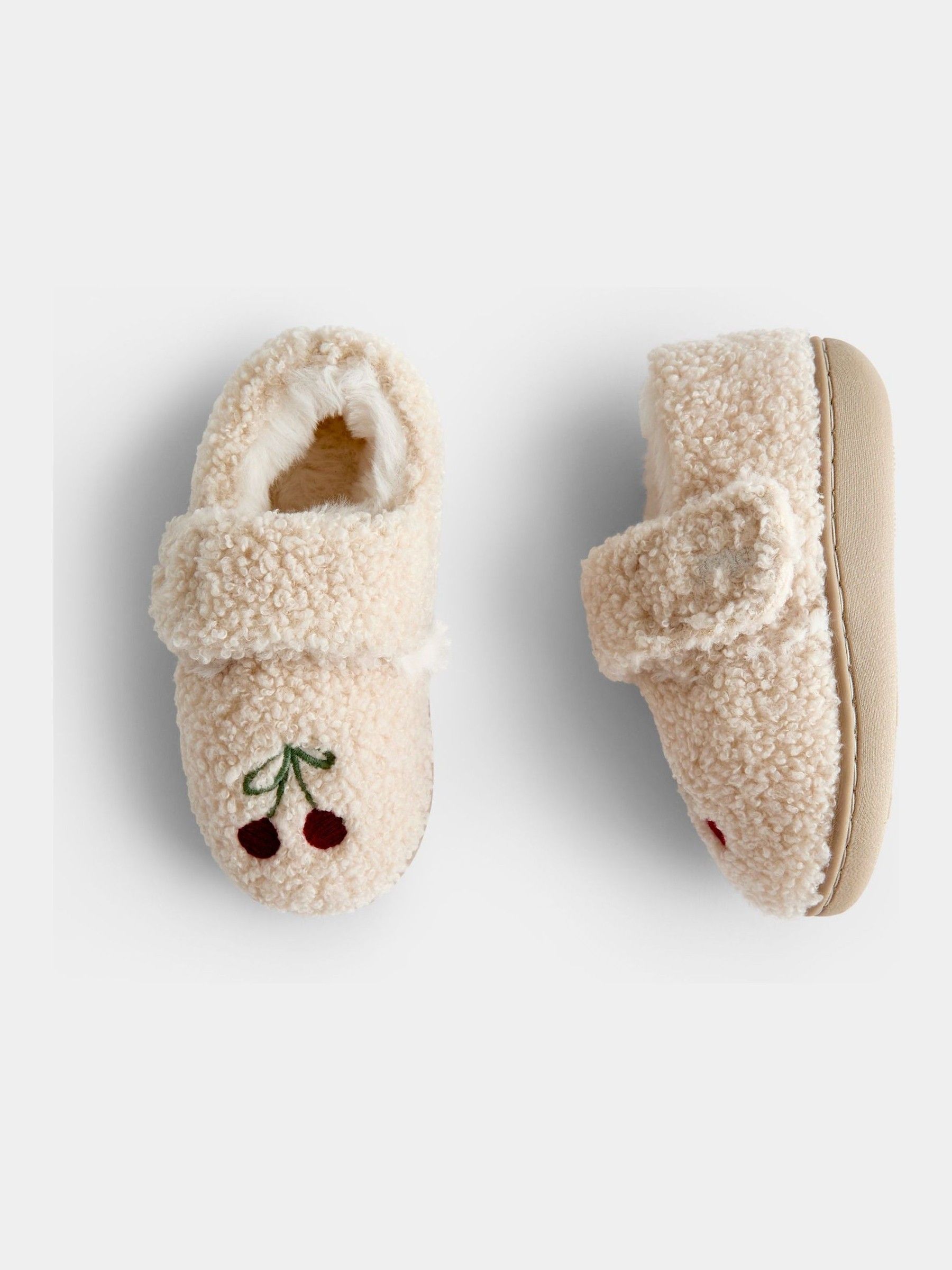 Natural Cherry Borg Slipper Shoe - Image 2 of 4