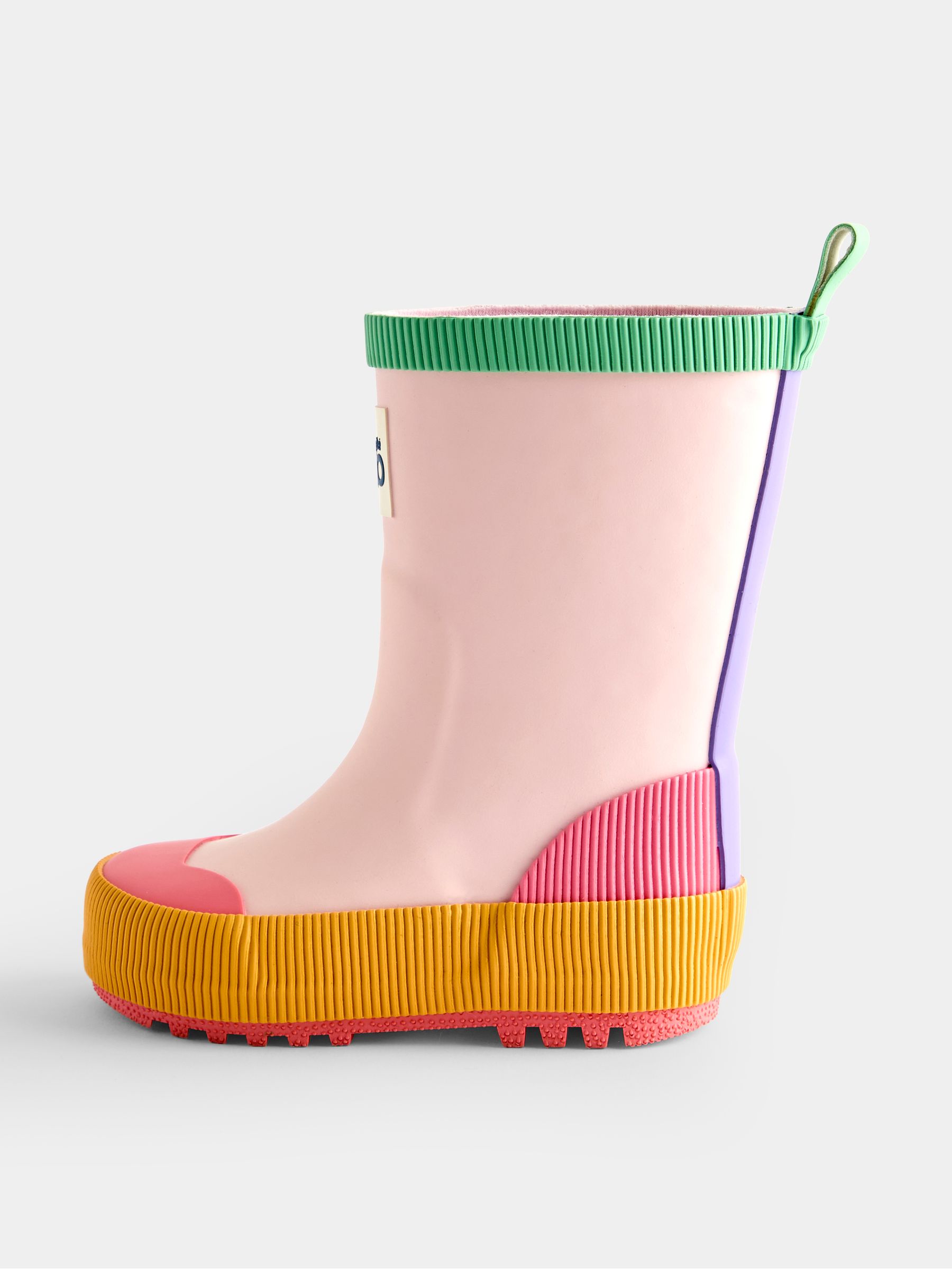 Pink Colourblock Wellies - Image 3 of 4