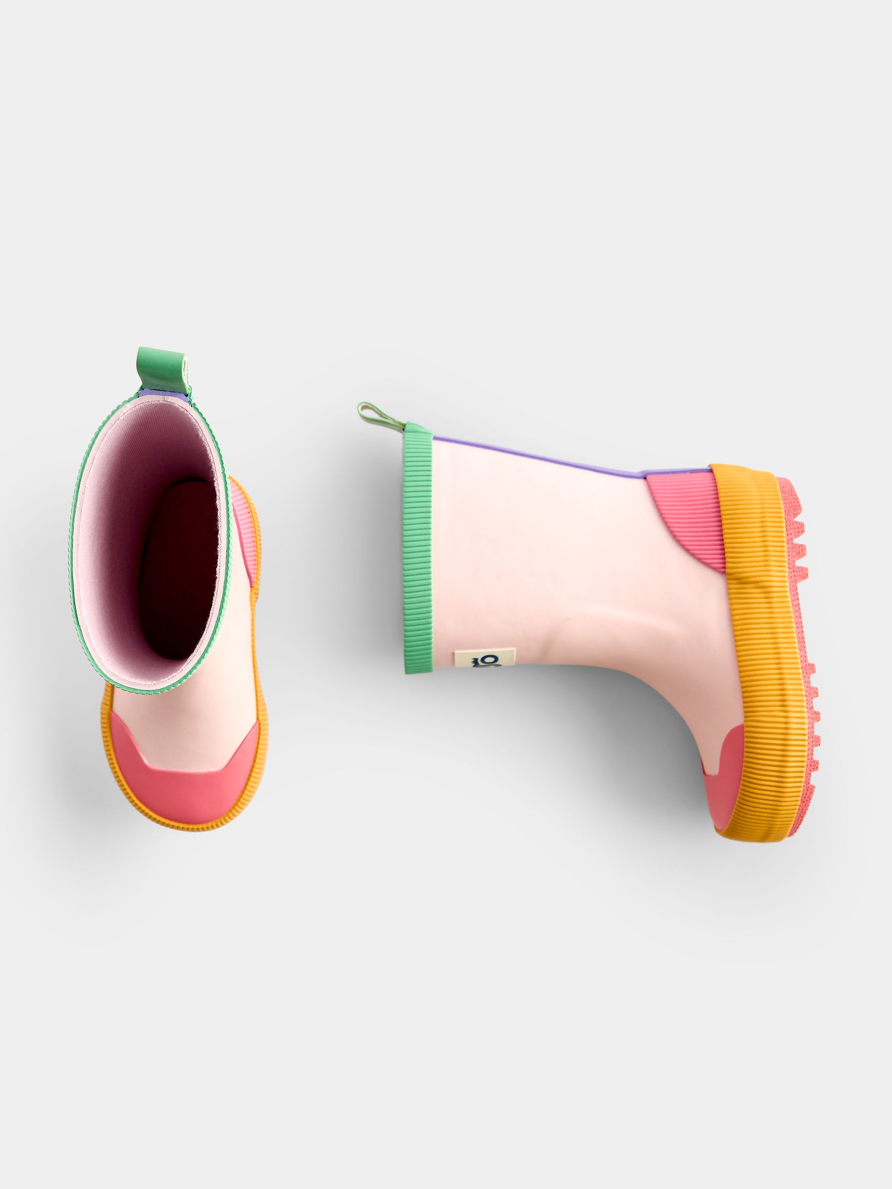 Pink Colourblock Wellies - Image 4 of 4