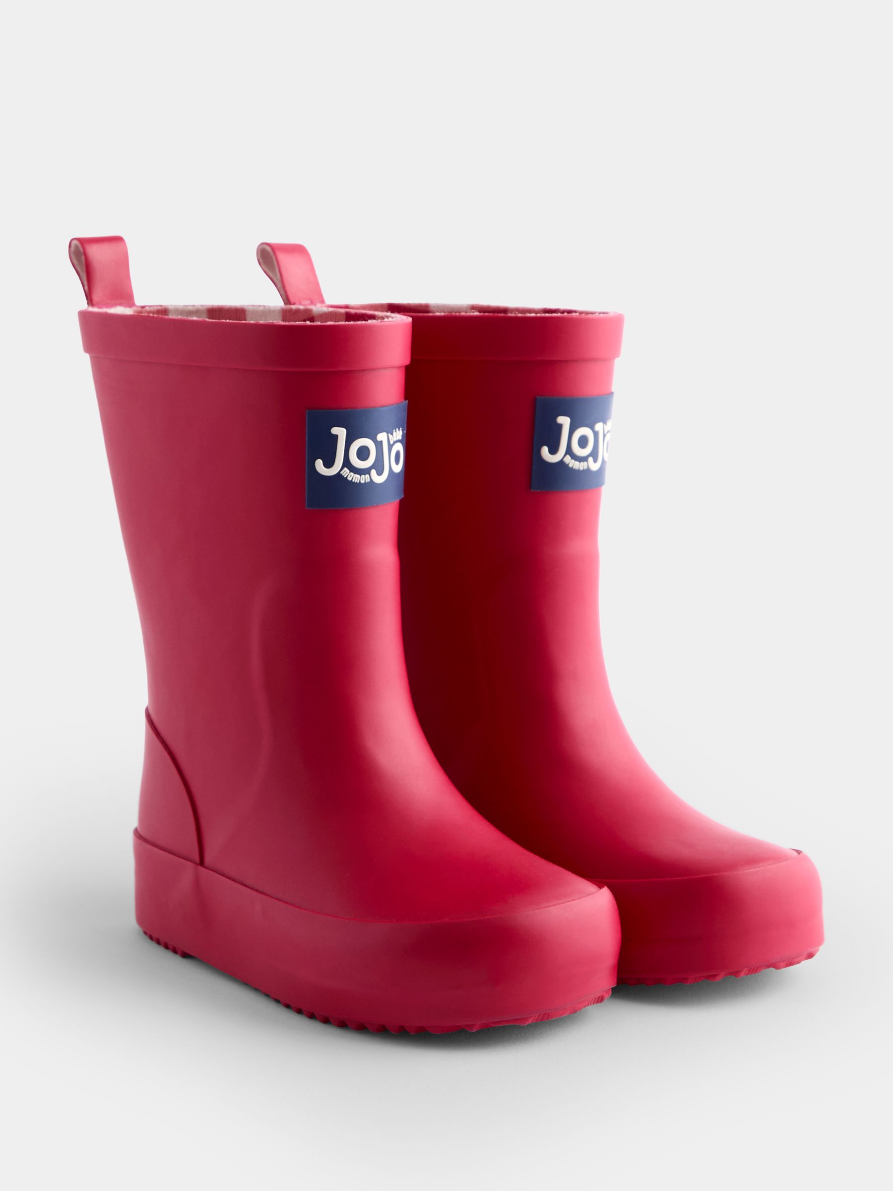 Red Gingham Lined Wellies - Image 2 of 5