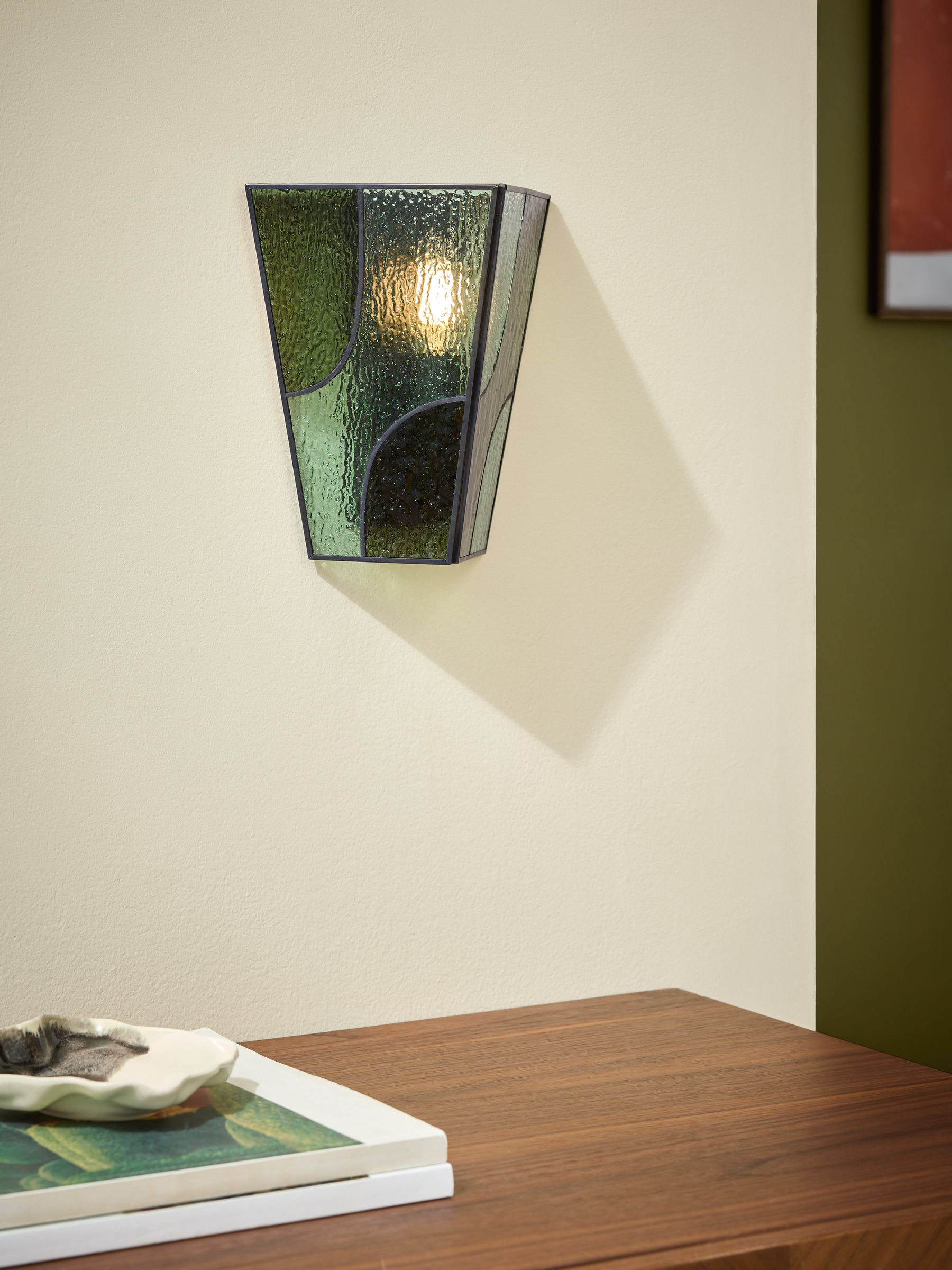 Delmar Wall Light in Green - Image 1 of 4 Delmar Wall Light in Green - Image 1 of 4