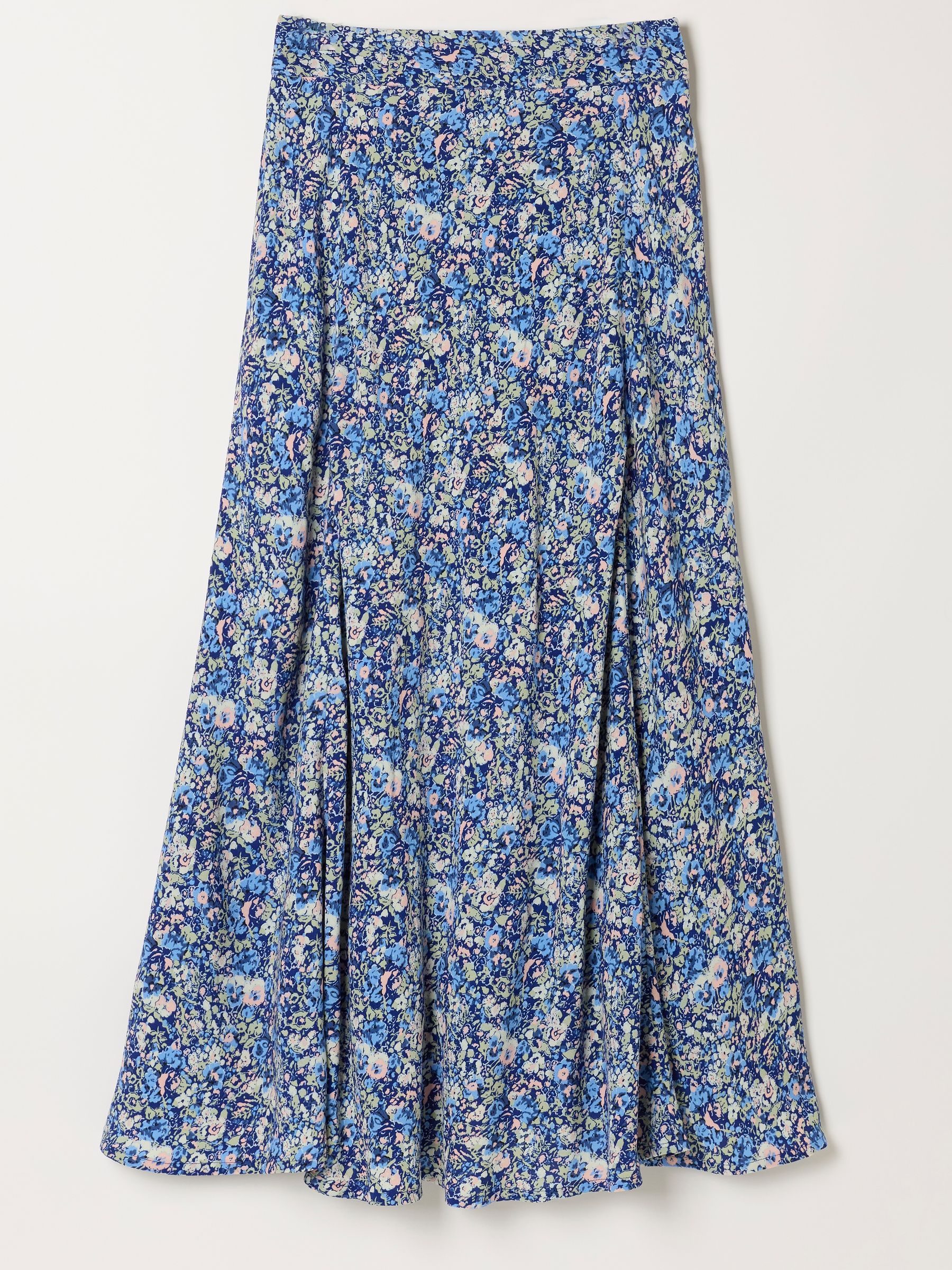 Sadie Blue Ditsy Garden Midi Skirt - Image 5 of 5