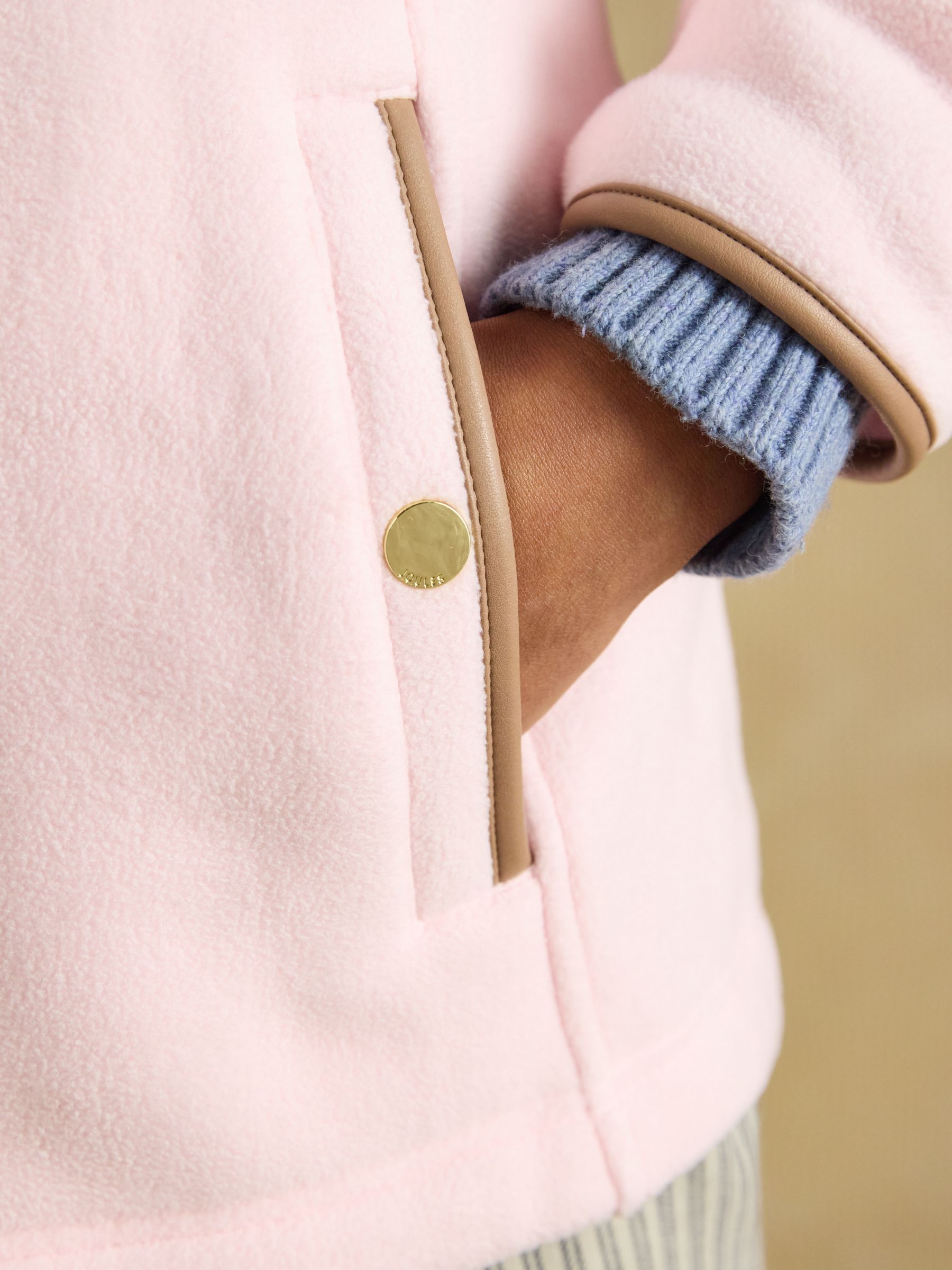 Heritage Light Pink Regular Zip Up Polar Fleece - Image 3 of 9