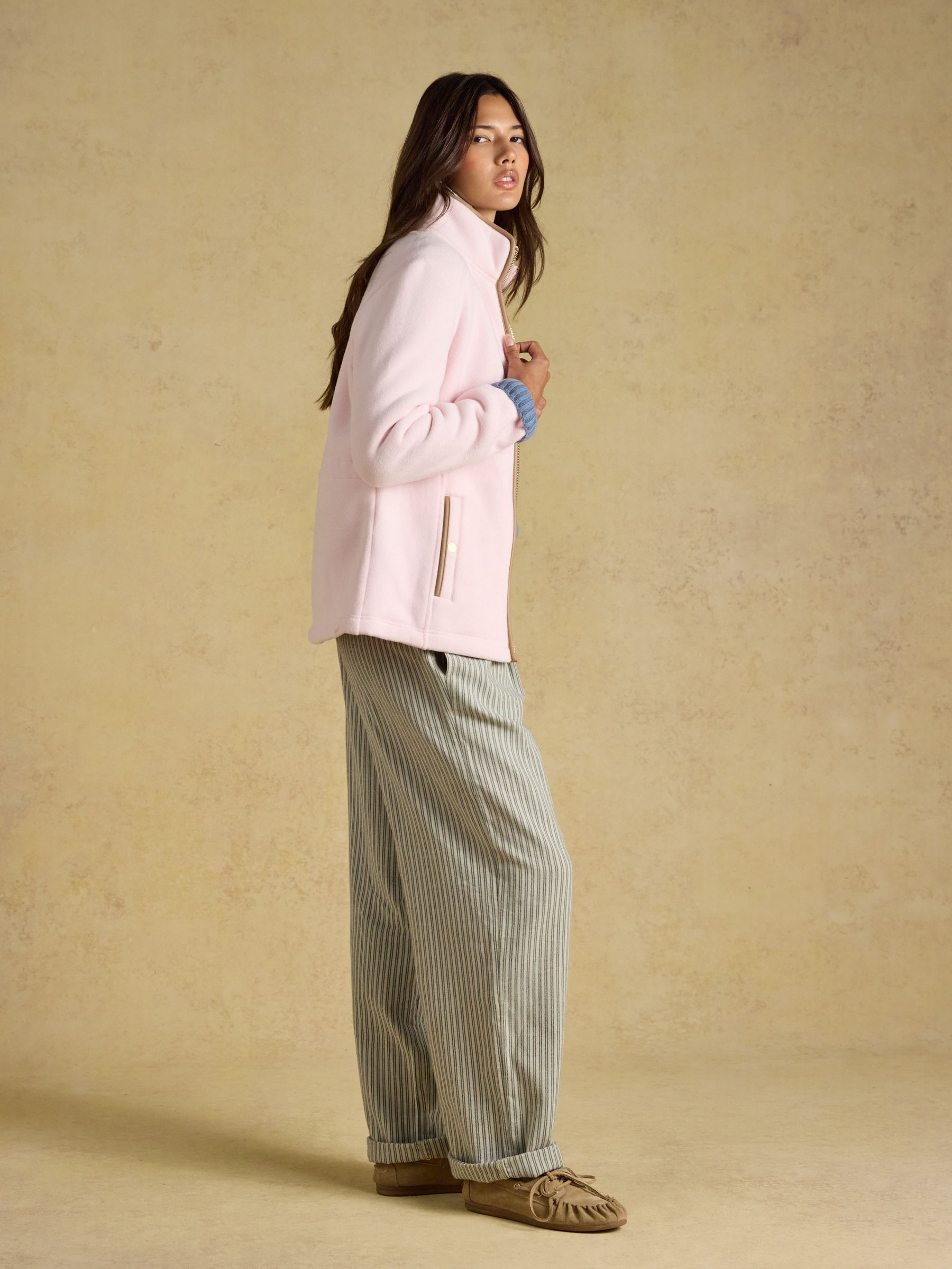 Heritage Light Pink Regular Zip Up Polar Fleece - Image 6 of 9