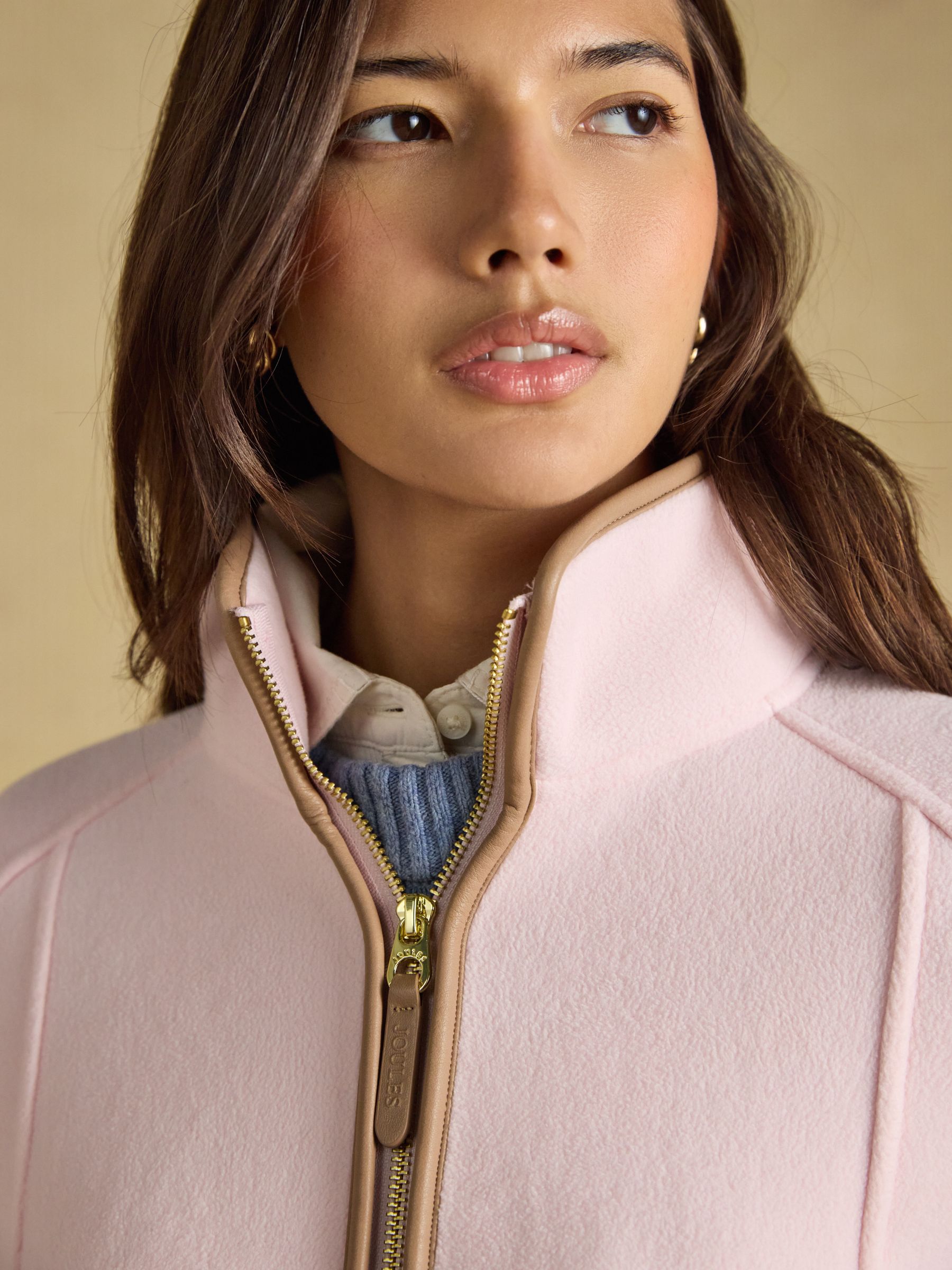 Heritage Light Pink Regular Zip Up Polar Fleece - Image 7 of 9