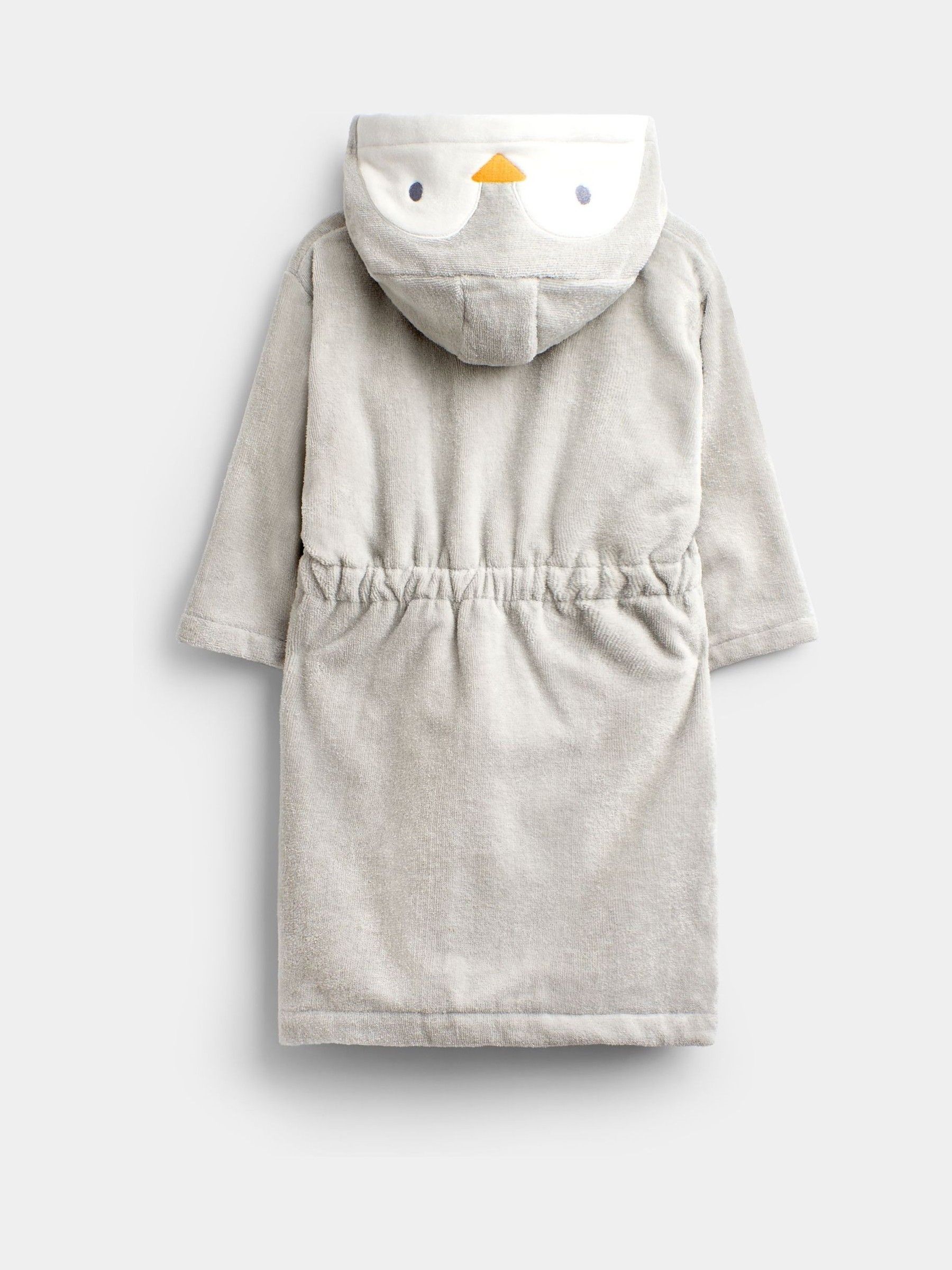 Grey Penguin Fleece Dressing Gown - Image 3 of 4