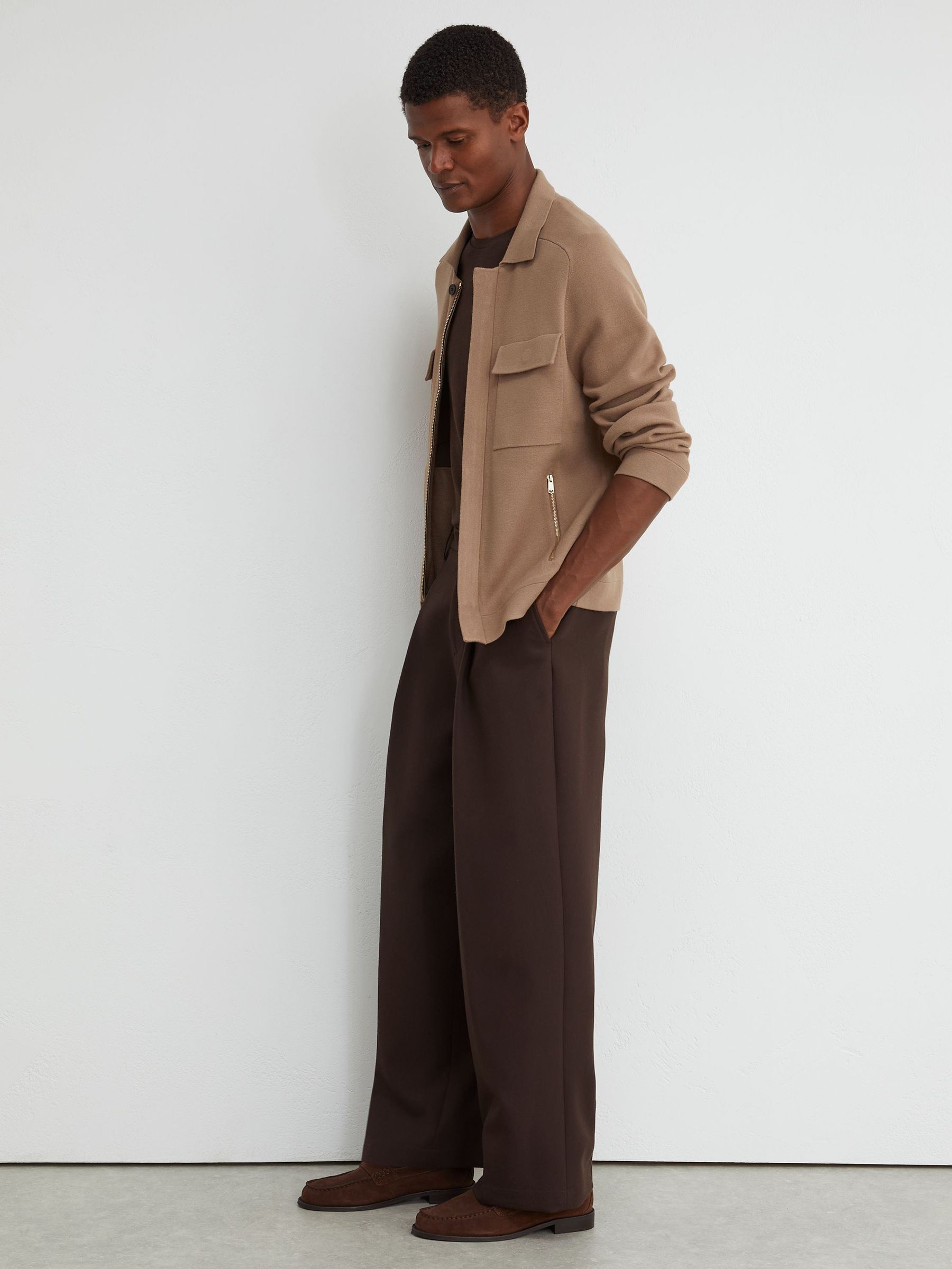 Cardigan in Camel Brown - Image 3 of 6