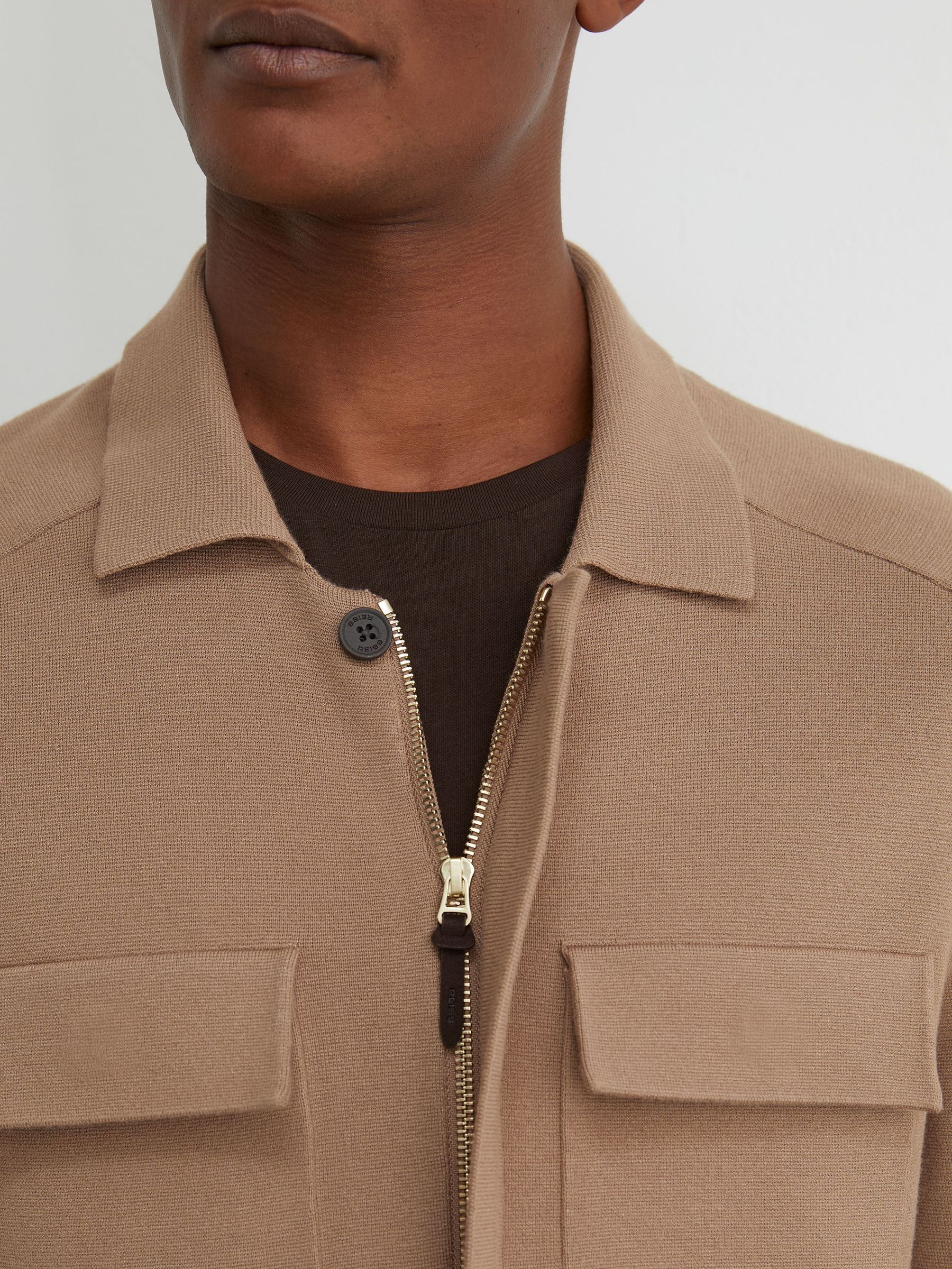 Cardigan in Camel Brown - Image 5 of 6