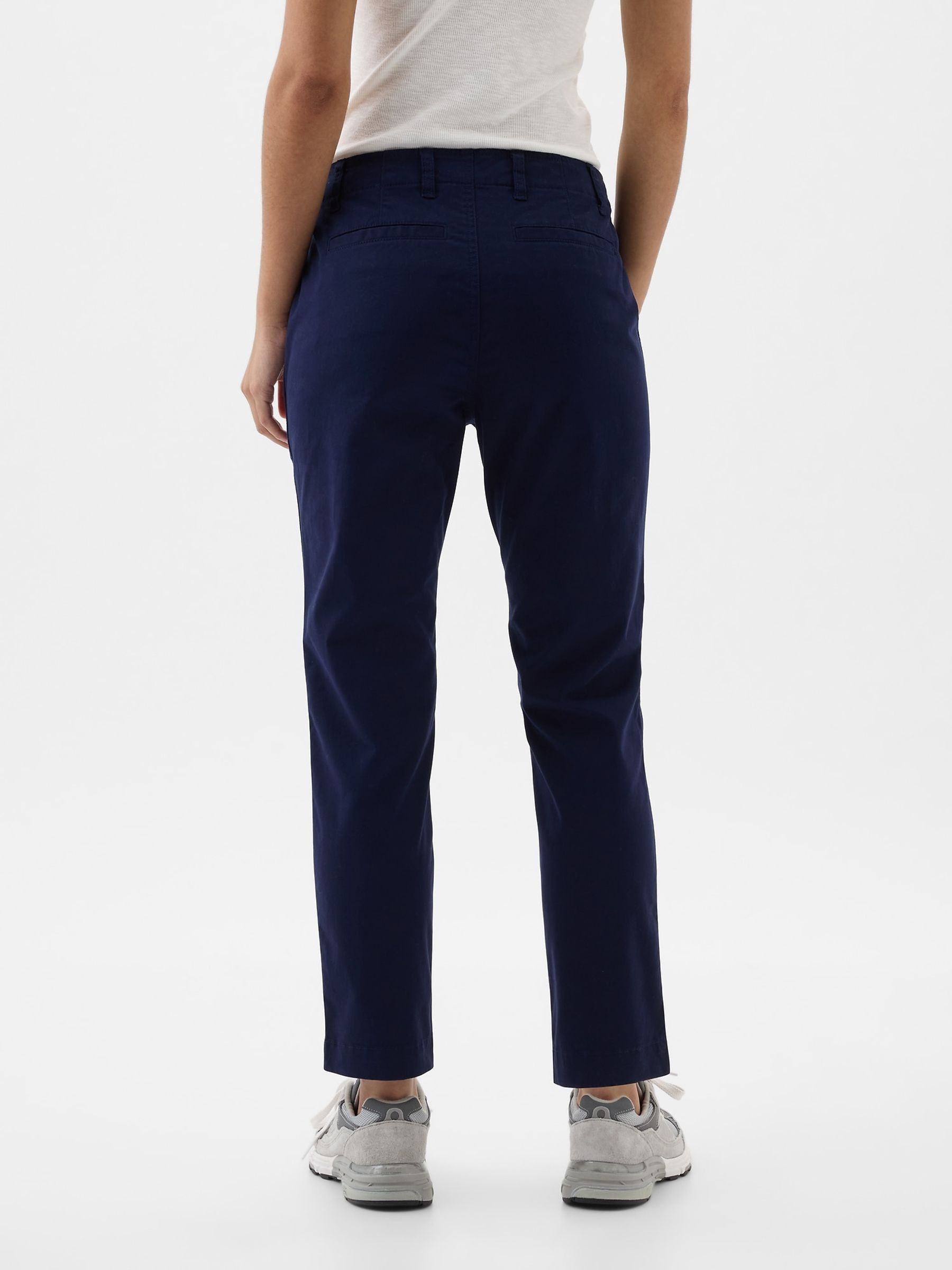 Navy Mid-Rise Downtown Chinos - Image 2 of 7 Navy Mid-Rise Downtown Chinos - Image 2 of 7
