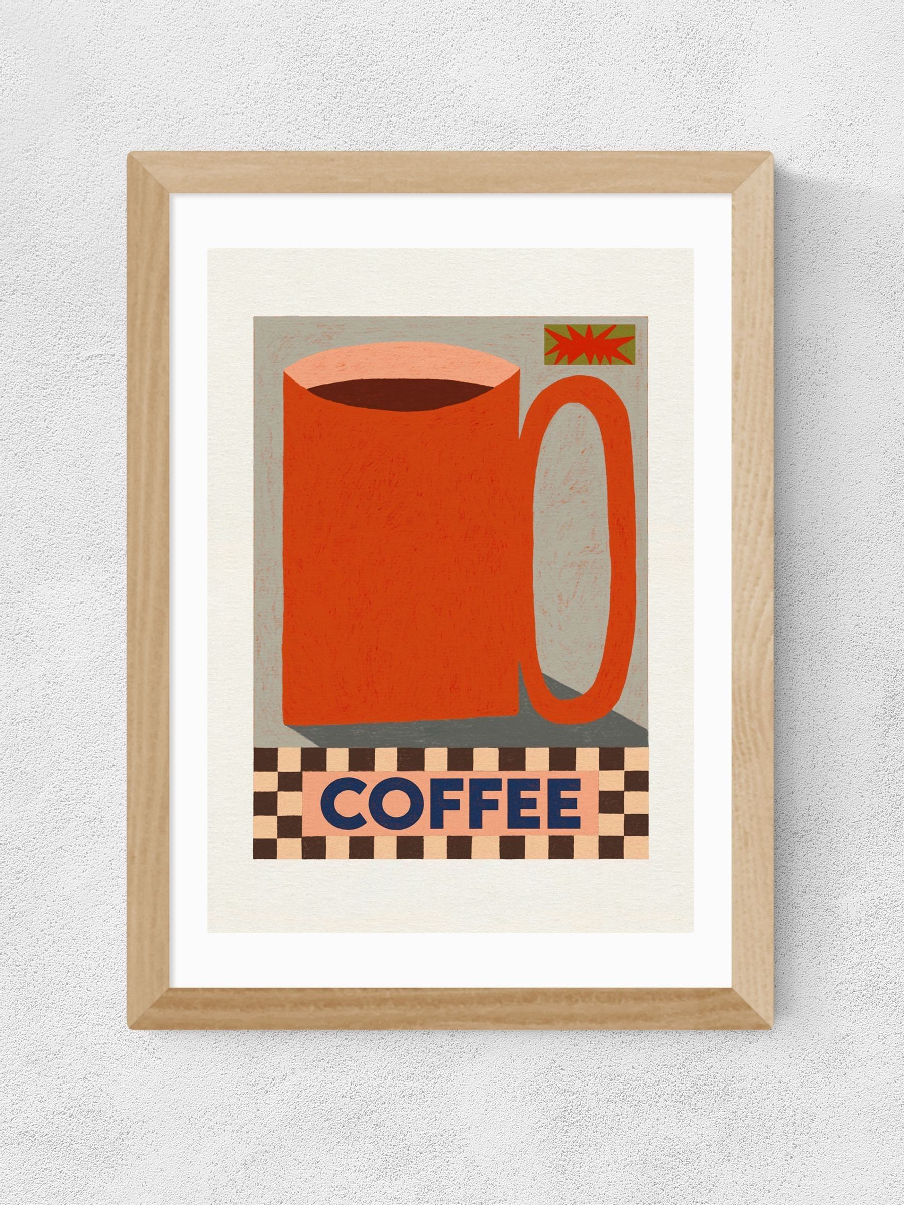 East End Prints Oak How Do You Take Your Coffee Wall Art Print by Sophie Deller - Image 2 of 2