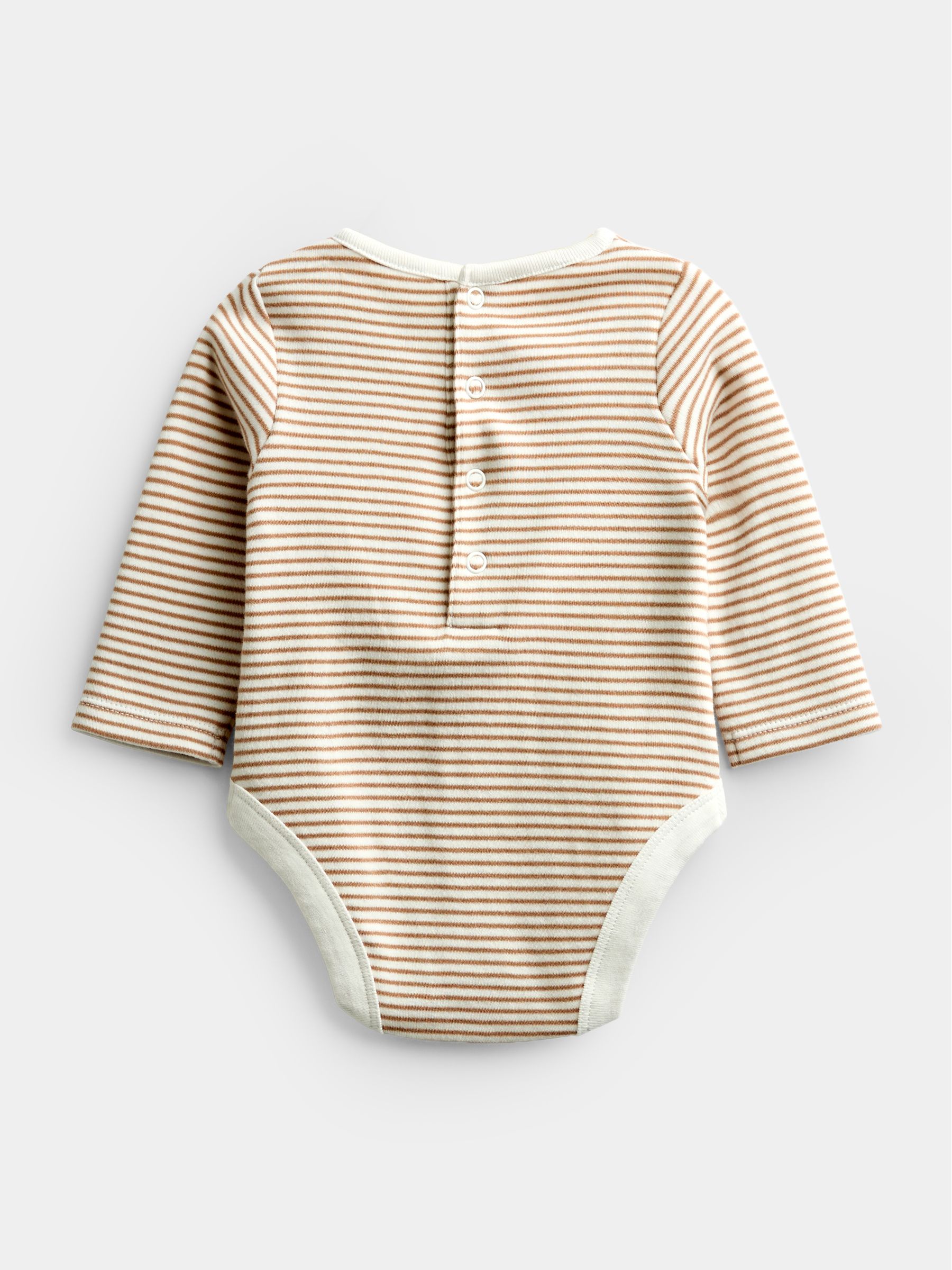 Brown Bear Jersey Dungaree & Bodysuit Set - Image 3 of 8