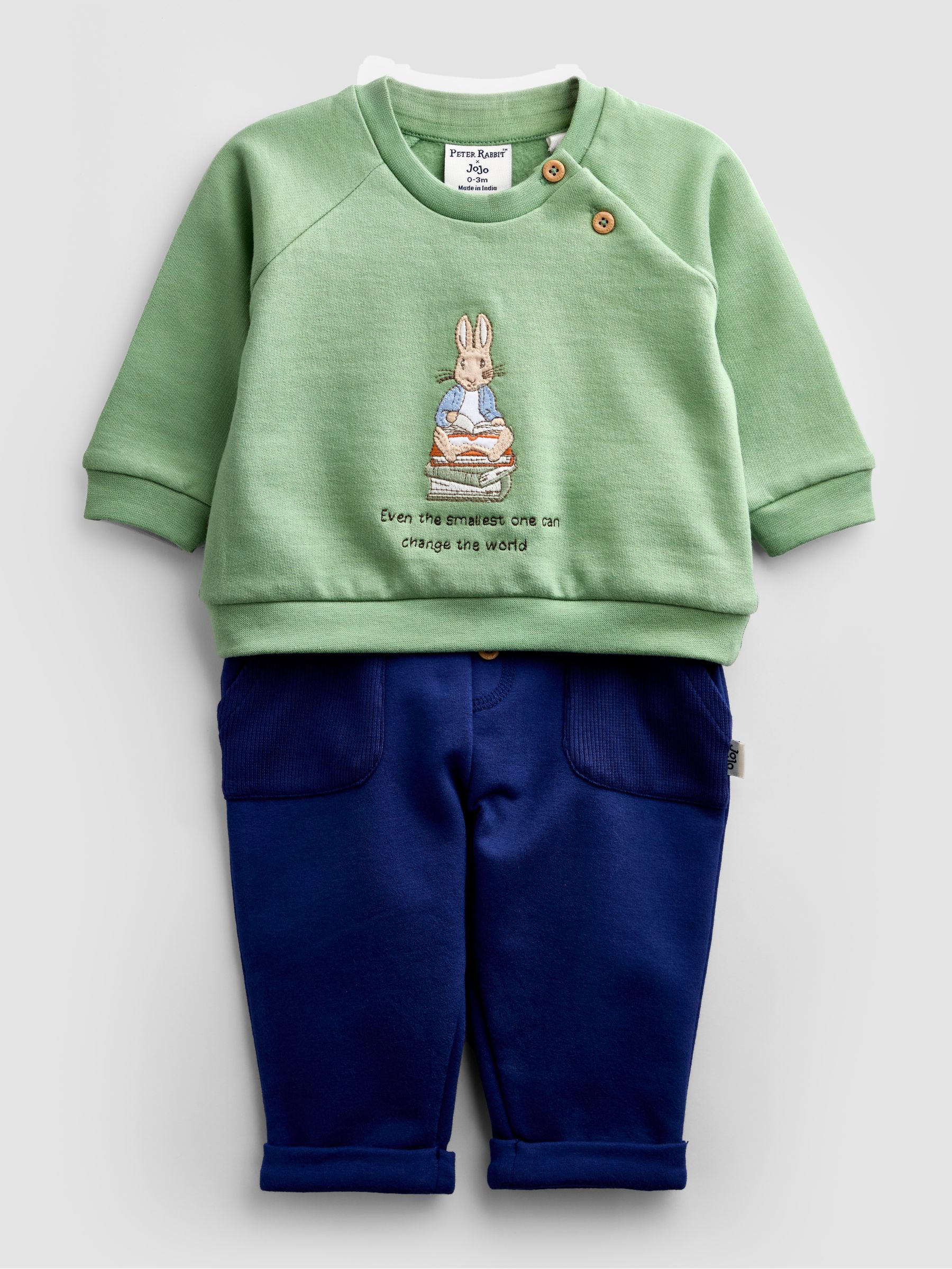Green Peter Rabbit™ Sweatshirt & Leggings Set - Image 1 of 7 Green Peter Rabbit™ Sweatshirt & Leggings Set - Image 1 of 7