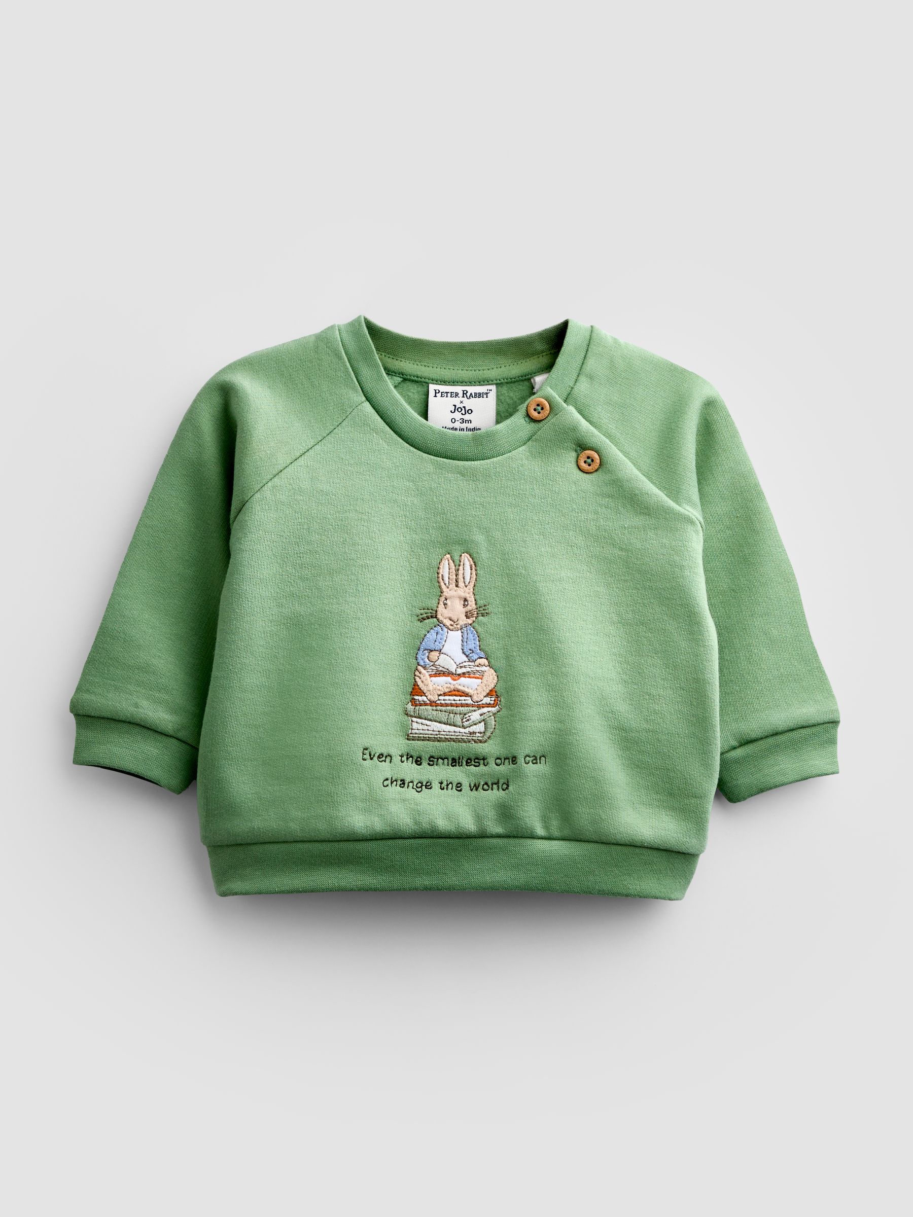 Green Peter Rabbit™ Sweatshirt & Leggings Set - Image 2 of 7 Green Peter Rabbit™ Sweatshirt & Leggings Set - Image 2 of 7