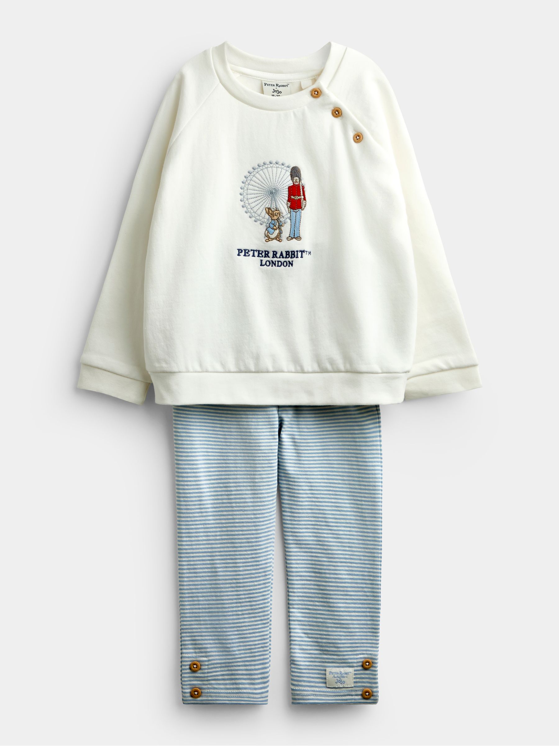 Cream Peter Rabbit™ London 2-Piece Sweatshirt & Leggings Set - Image 3 of 8