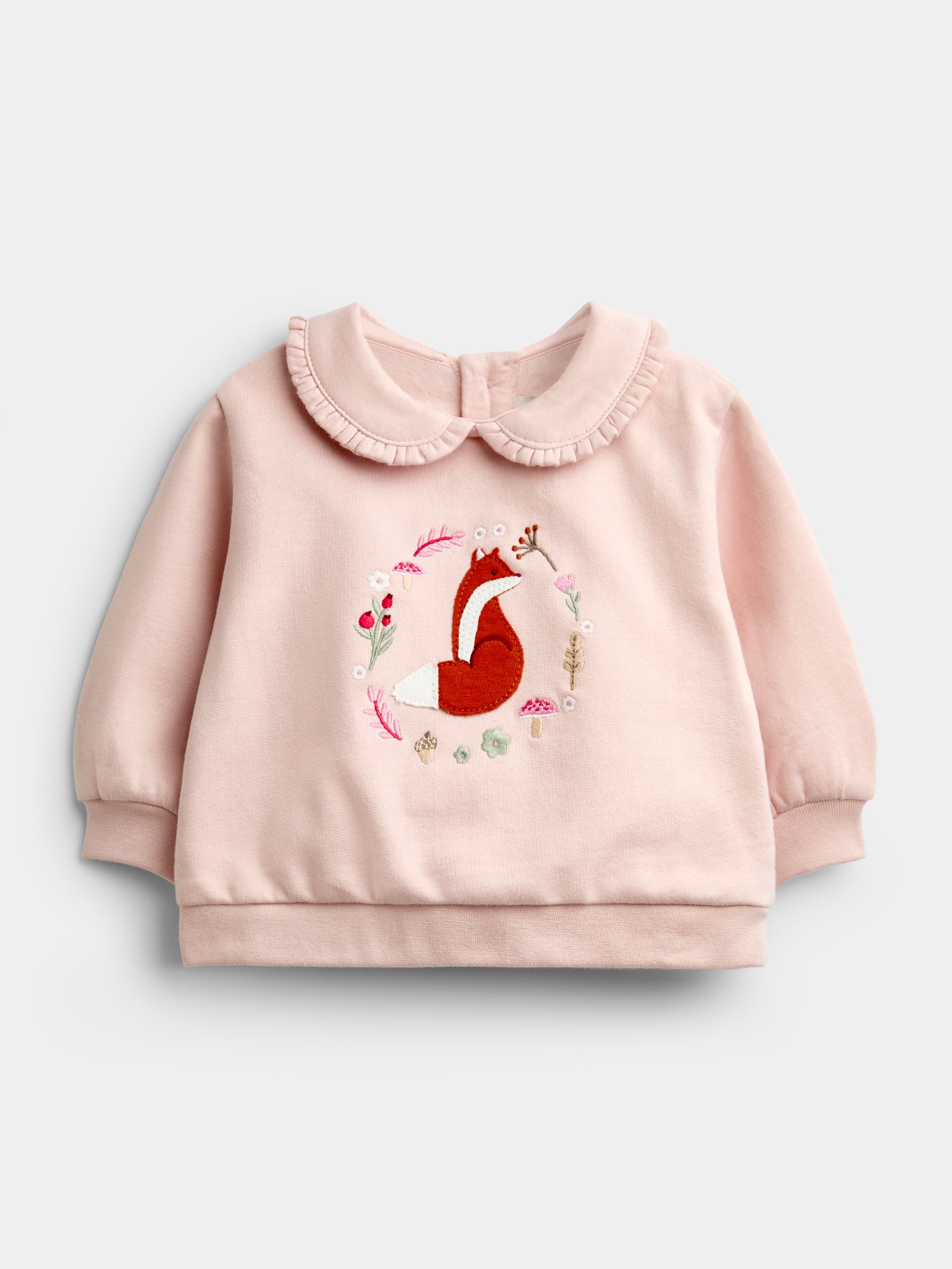 Rose Pink Fox Sweatshirt & Leggings Set - Image 2 of 6