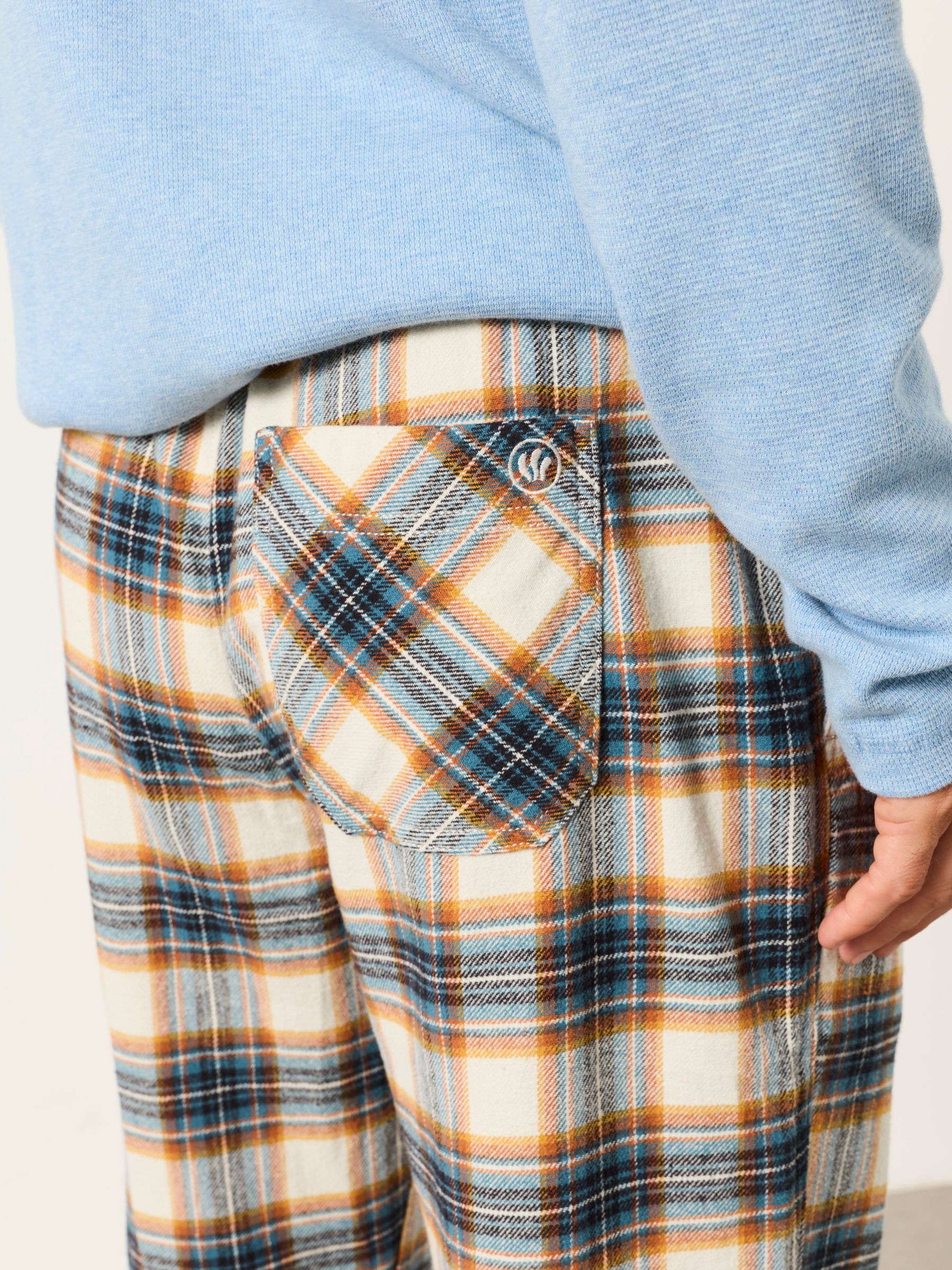 Milton Natural Check Pyjama Bottom - Image 2 of 4