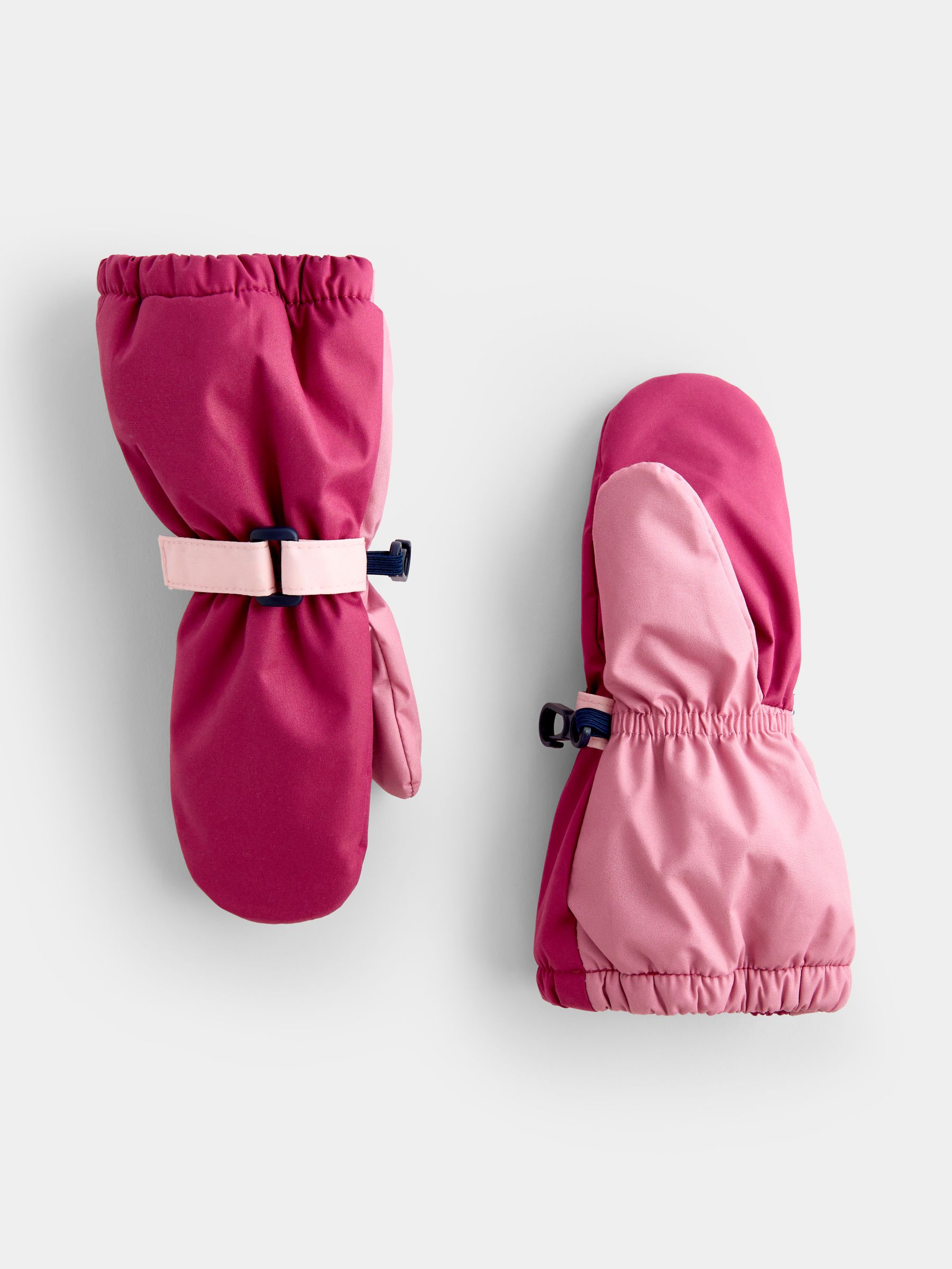 Pink Colourblock Fleece Lined Mittens - Image 3 of 4