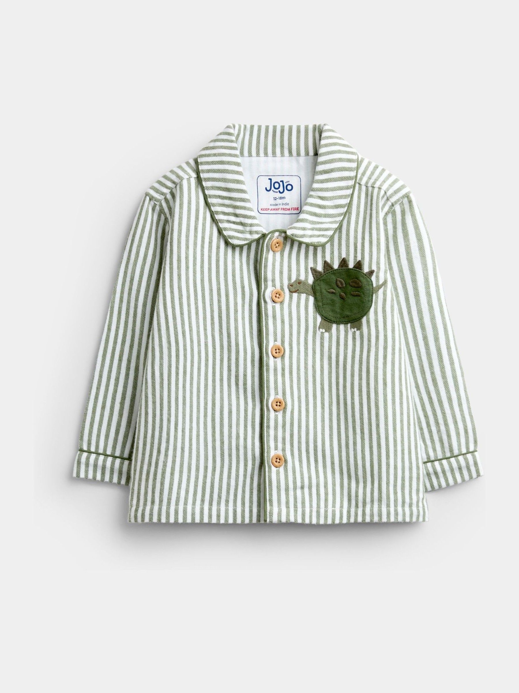 Green Dinosaur Woven Pyjamas - Image 2 of 6 Green Dinosaur Woven Pyjamas - Image 2 of 6