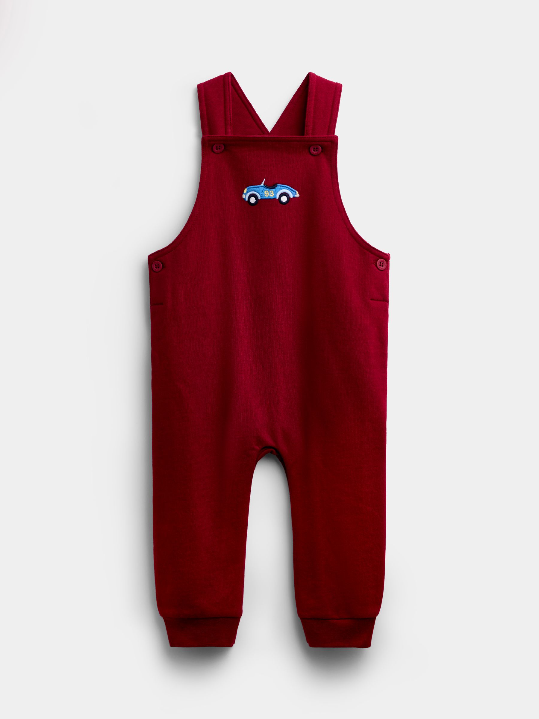 Red Car 2-Piece Dungarees & Top Set - Image 4 of 7