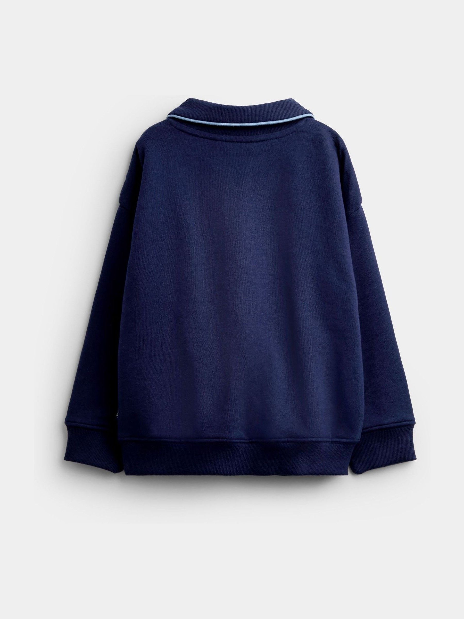 Navy Blue Race Car Appliqué Half Zip Sweatshirt - Image 2 of 4
