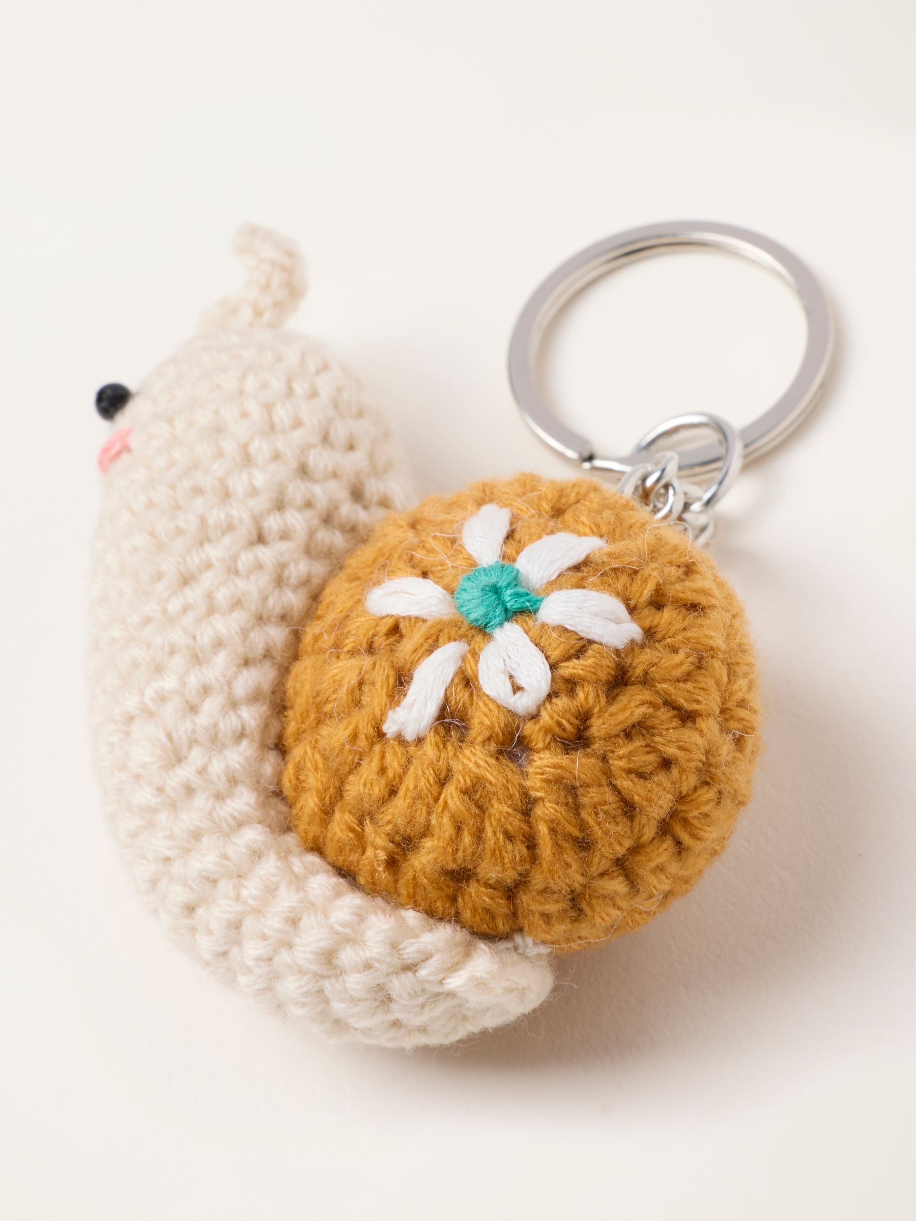 Multi Crochet Snail Keyring - Image 3 of 3