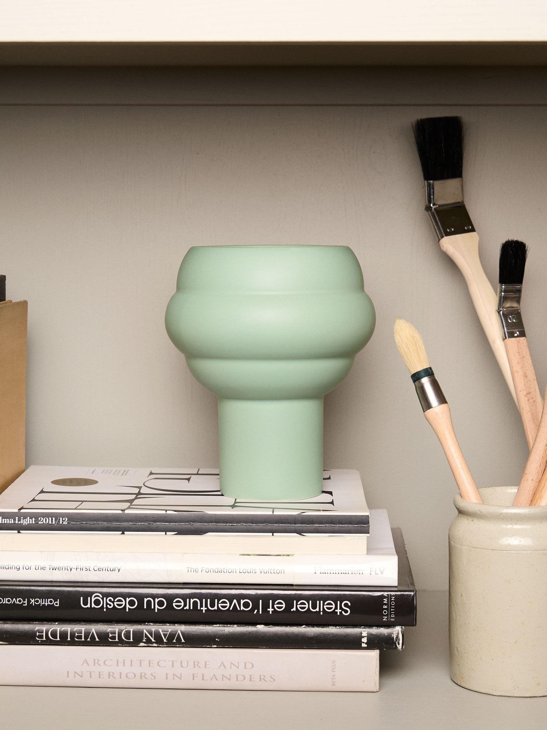 The Conran Shop Sage Green Tree Vase - Image 4 of 5